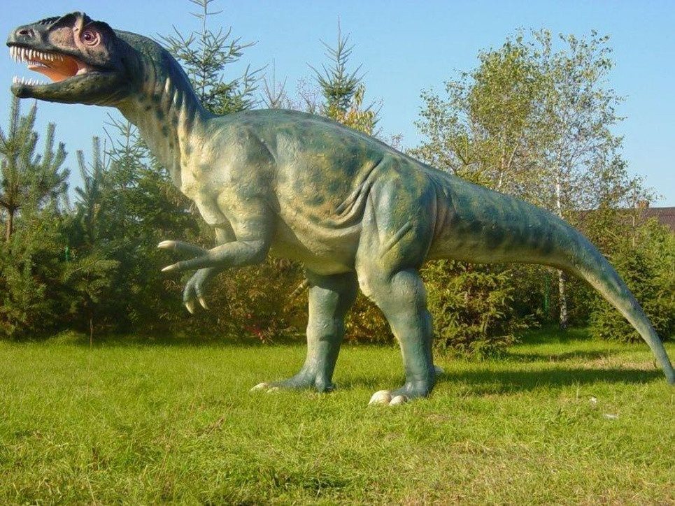 JVmoebel Skulptur Handgefertigte Dinosaurier Figur aus hochwertigem Material, Made in Europa