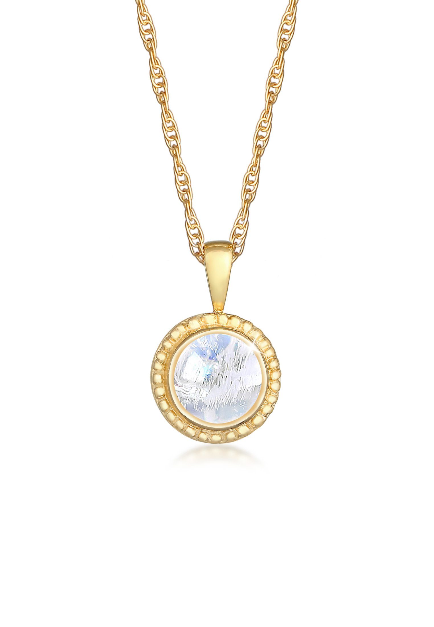 Nenalina Kette mit Anhänger Mondstein Boho günstig online kaufen