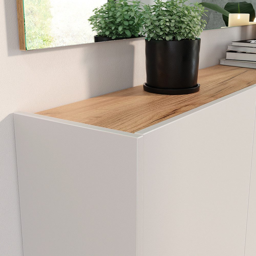 Lomadox Garderoben-Set LAPUA-01, (Spar-Set, 2-St., Garderobenspiegel Schuhs günstig online kaufen