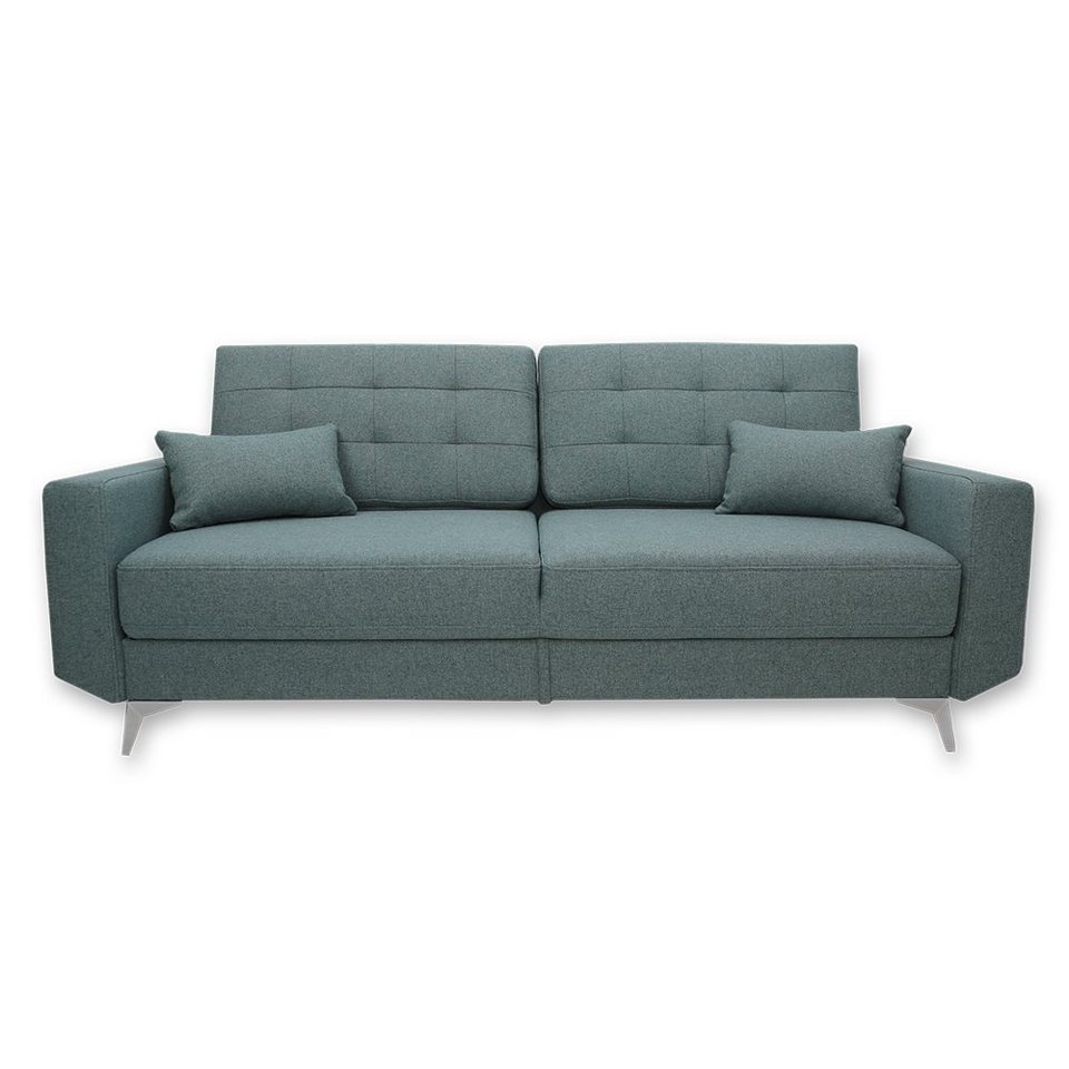 VitaliSpa® Schlafsofa »Schlafcouch Boxspringsofa York Schlaffunktion Bettkasten«