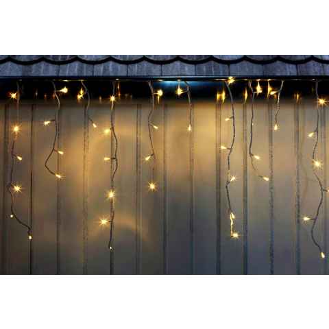 my home LED-Lichterkette Eisregen, Weihnachtsdeko aussen, Lichterregen, Zuleitung ca. 5 Meter