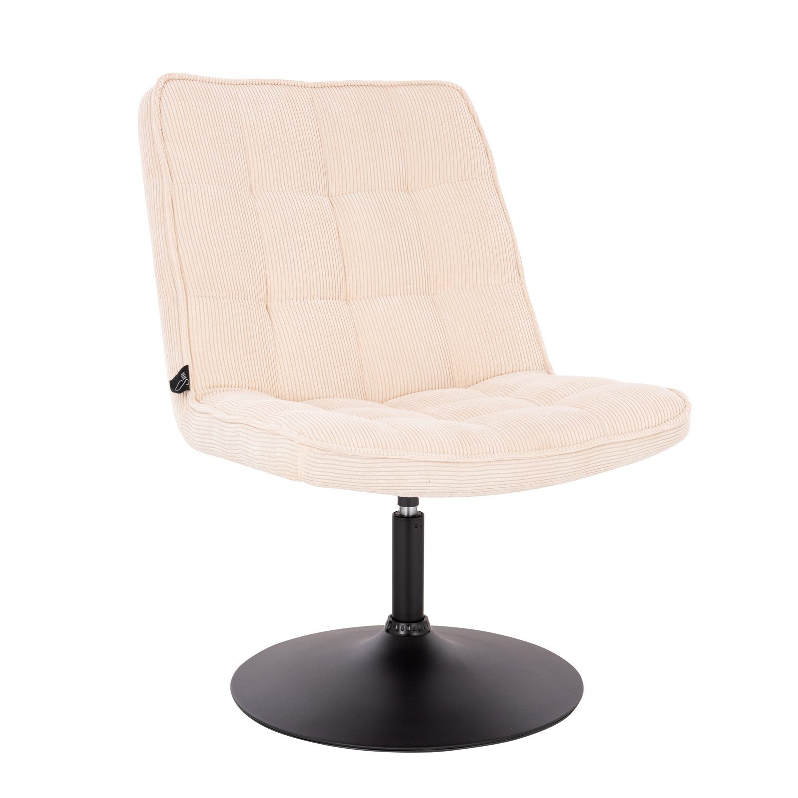 SVITA Loungesessel HENRY, Cord Design, 360° drehbar, Bequem, Belastbar, Stabiler Stand