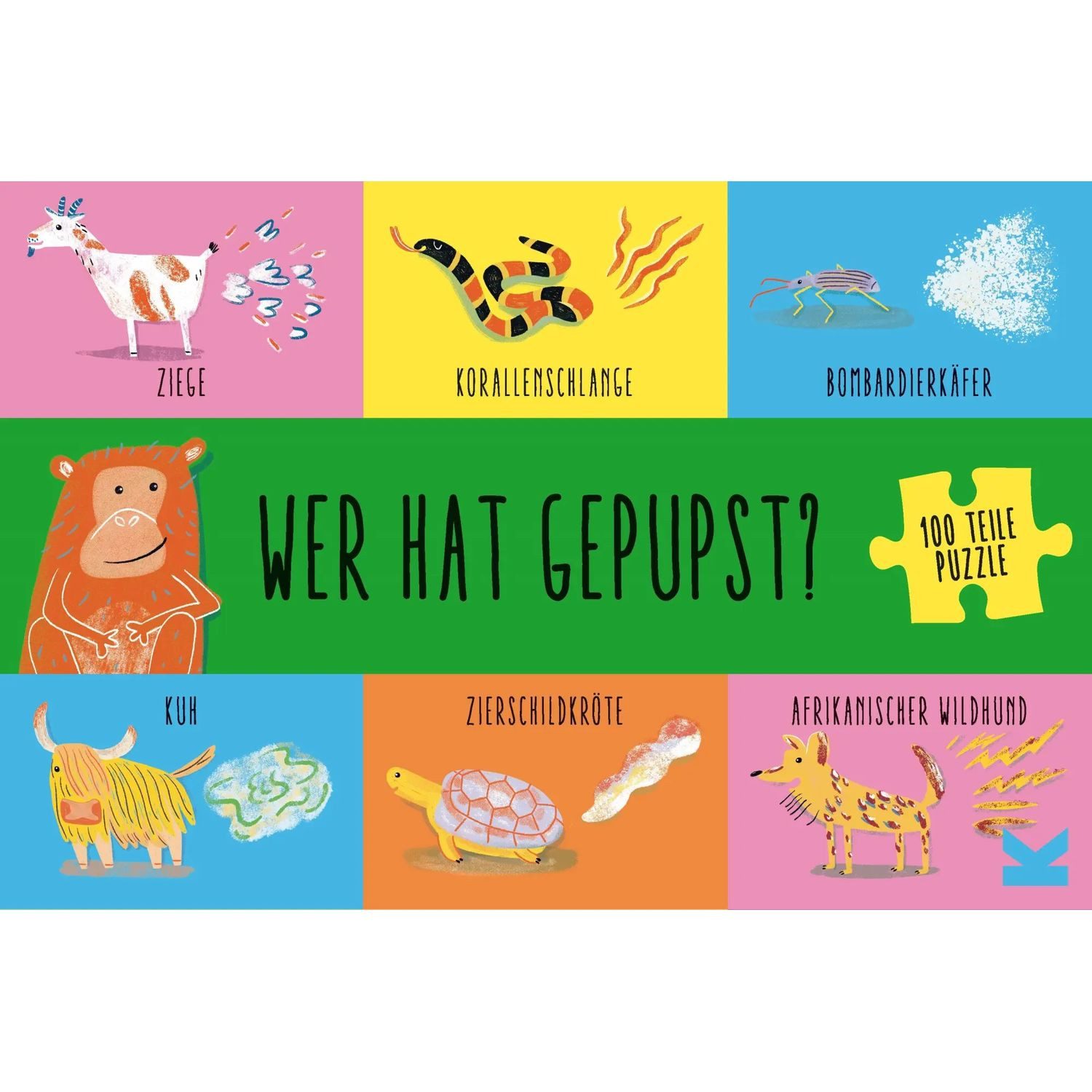 Laurence King Puzzle Wer hat gepupst?, 100 Puzzleteile