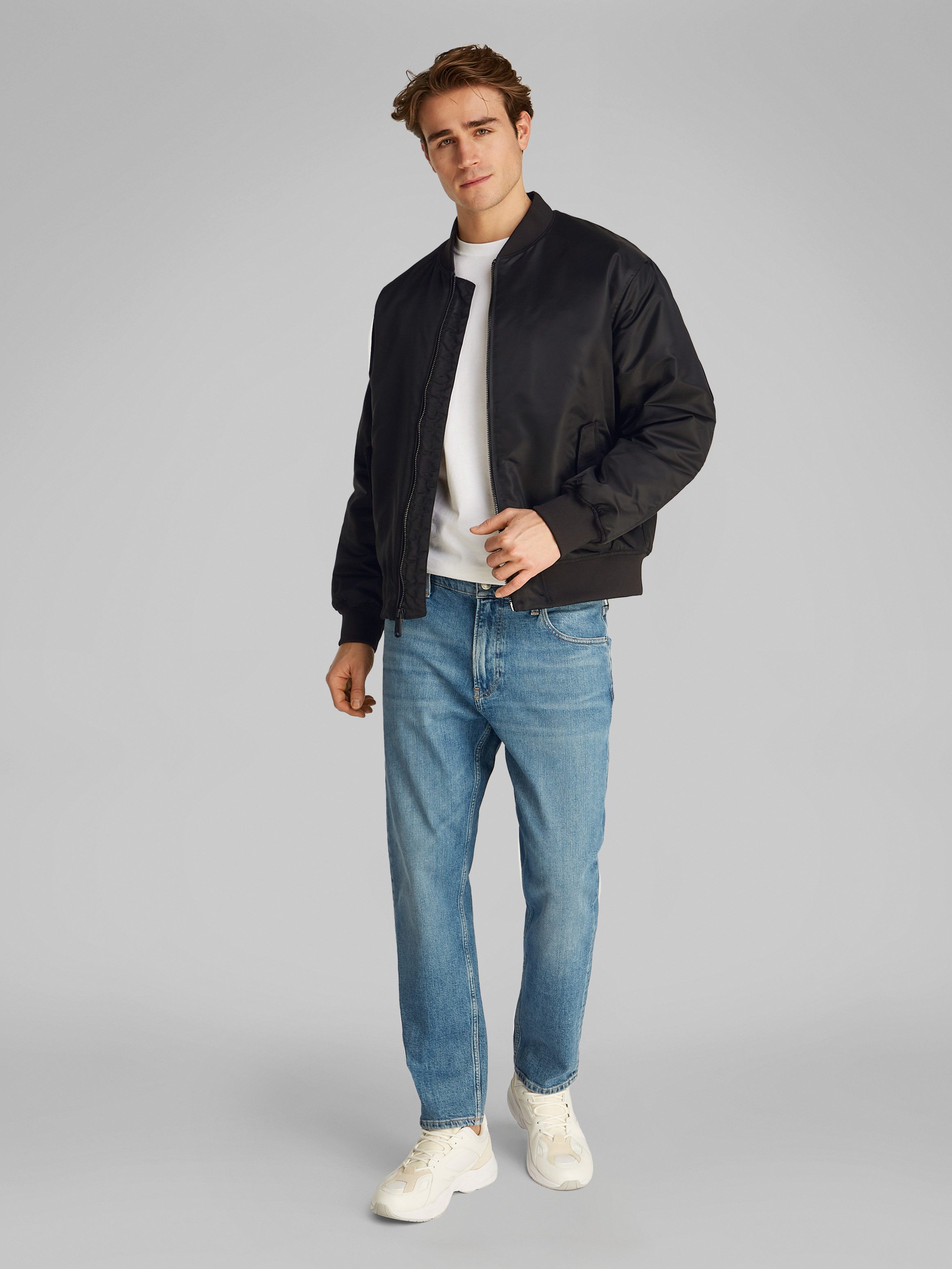 Calvin Klein Jeans Blouson LS JEANS HERO BOMBER mit Strickbündchen