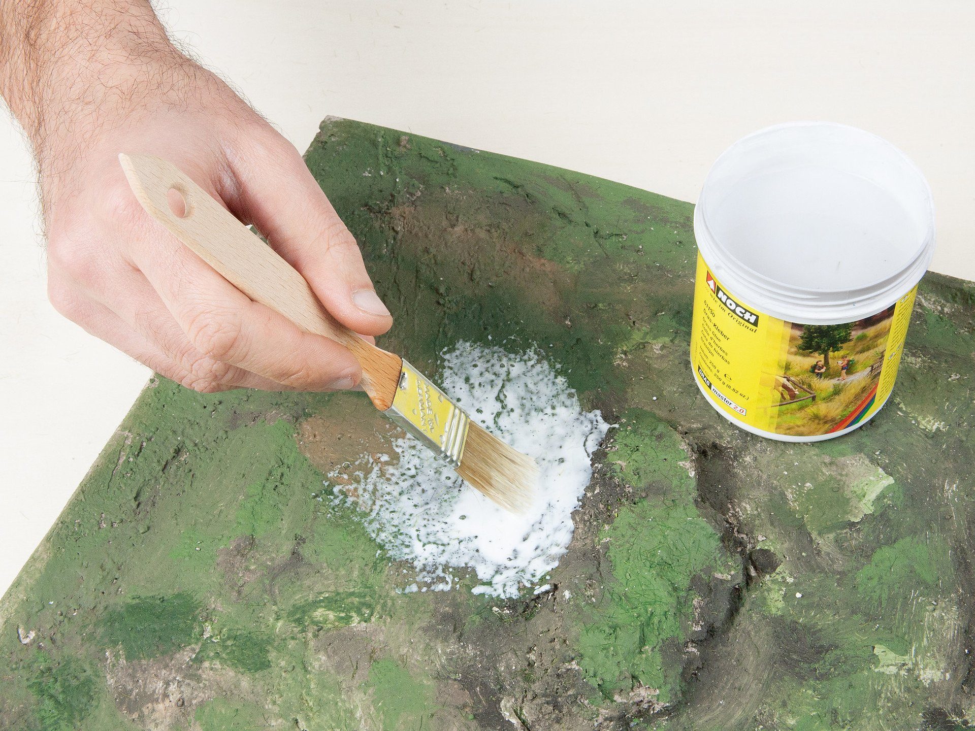 NOCH Modelleisenbahn-Grasfasern Wildgras, hellgrünes Modellbau Gras, 6 mm 50g, per, Streu