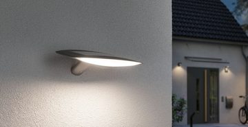 Paulmann Außen-Wandleuchte Kiran, LED fest integriert, Warmweiß, LED-Modul, Weiß IP44 180lm Warmweiß mit Bewegungsmelder