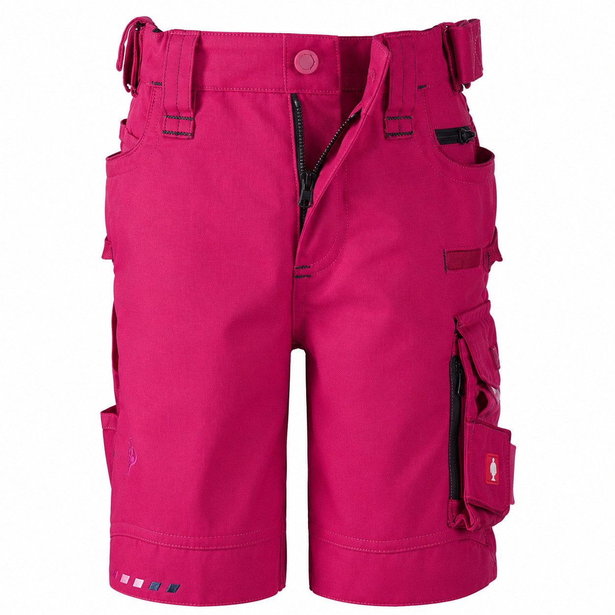 Engelbert Strauss Shorts Short e.s.motion 2020, Kinder Farbe beere / dunkelblau robust
