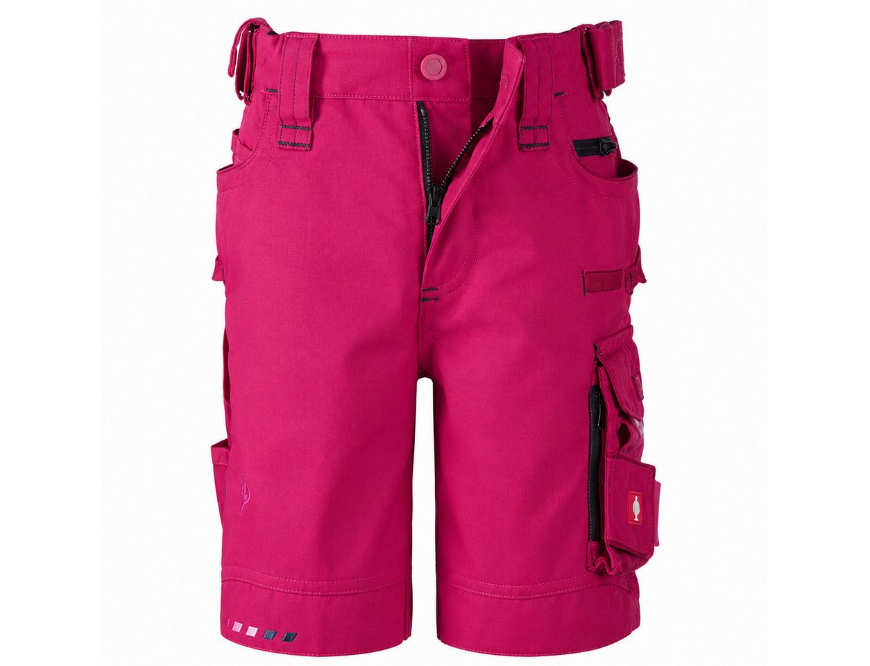Engelbert Strauss Shorts Short e.s.motion 2020, Kinder Farbe beere / dunkelblau robust