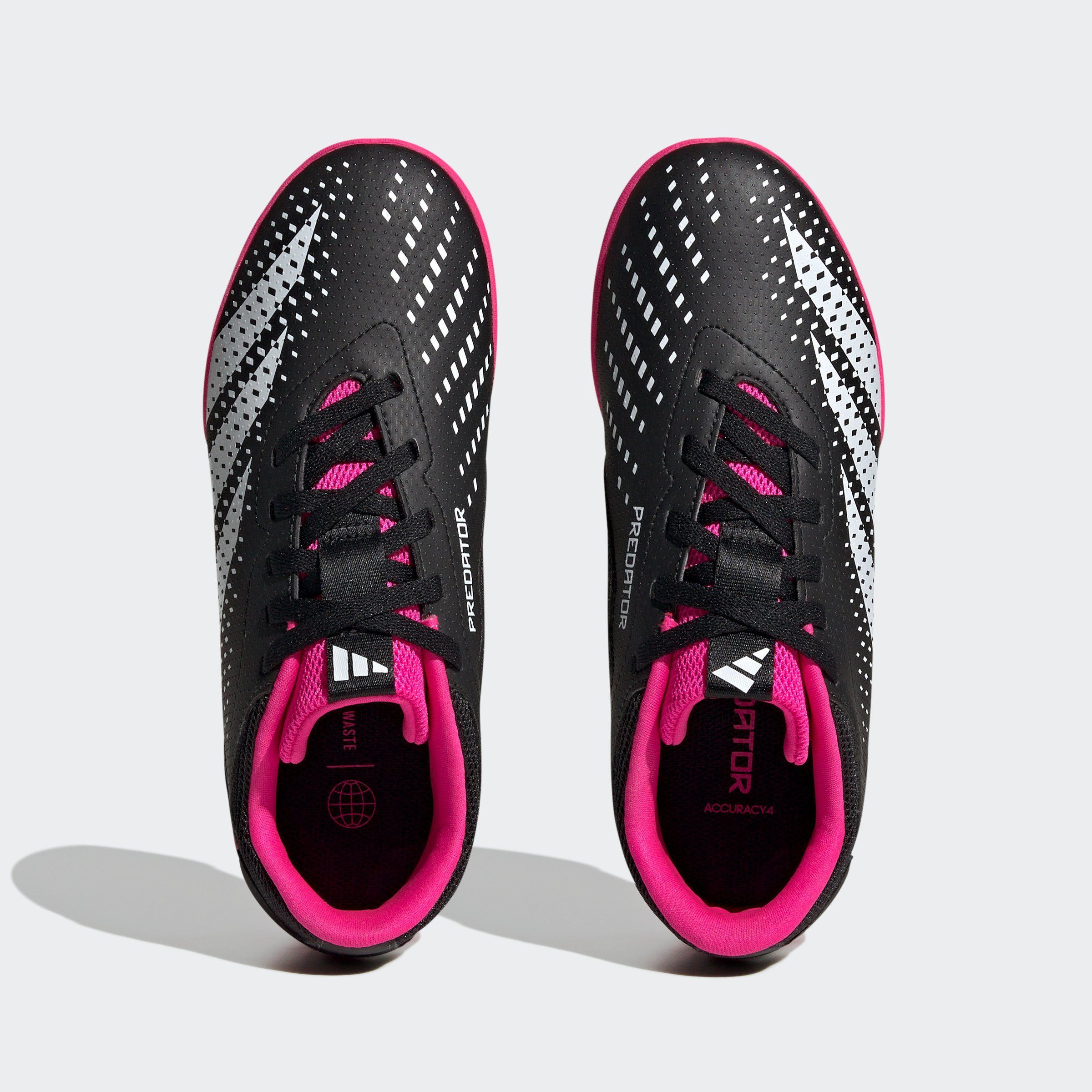 ACCURACY.4 Black Core adidas Fußballschuh / Pink Shock Performance Team PREDATOR Cloud IN 2 / SALA White