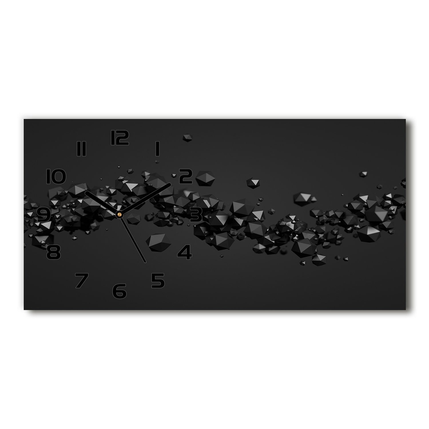 Tulup Wanduhr aus Glas Glasbild Glasuhr Gehärtetes 3D Abstraktion 60 cm x 3 günstig online kaufen