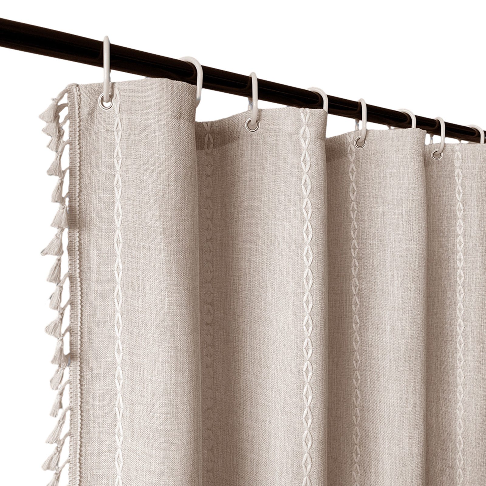 STILVORA Duschvorhang Badvorhang Badewannenvorhang Badezimmer mit Zähnung,w günstig online kaufen