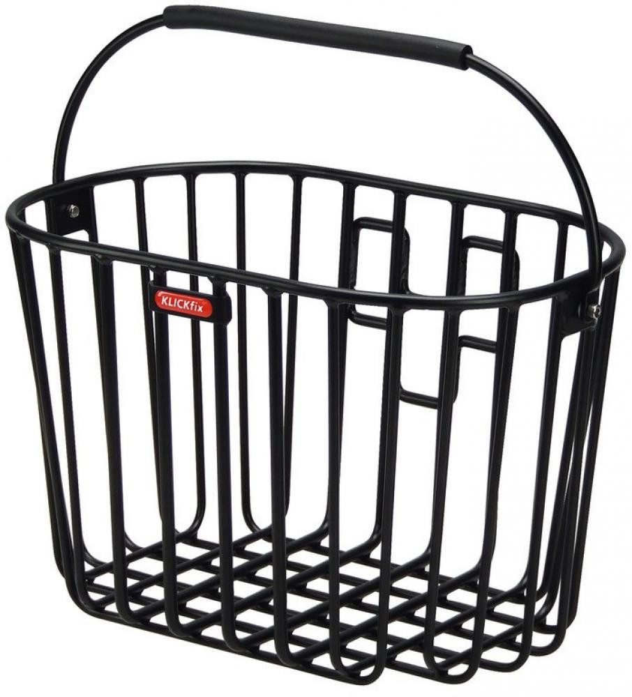 KlickFix Fahrradkorb KLICKfix Lenkerkorb Alumino schwarz 26x25x40 cm