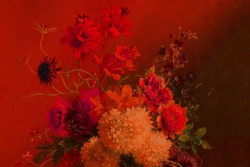 A.S. Création Leinwandbild bouquet vibrant, Blumen (1 St), Keilrahmen Bild Blumen-Strauß Floral