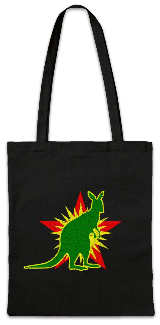 Urban Backwoods Beuteltasche Socialist Kangaroo Stofftasche Red Känguru Stern Kommunismus Socialism (1-tlg), Star Sozialismus Jamaika Reggae