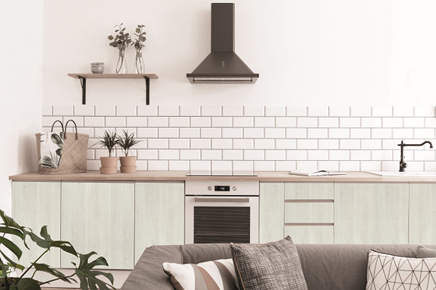 d-c-fix Möbelfolie Nordic Elm - selbstklebende Dekofolie Holzoptik Klebefolie Möbel Küche, Designfolie - abwaschbar, zuschneidbar und rückstandslos entfernbar – Bild 3 von 5