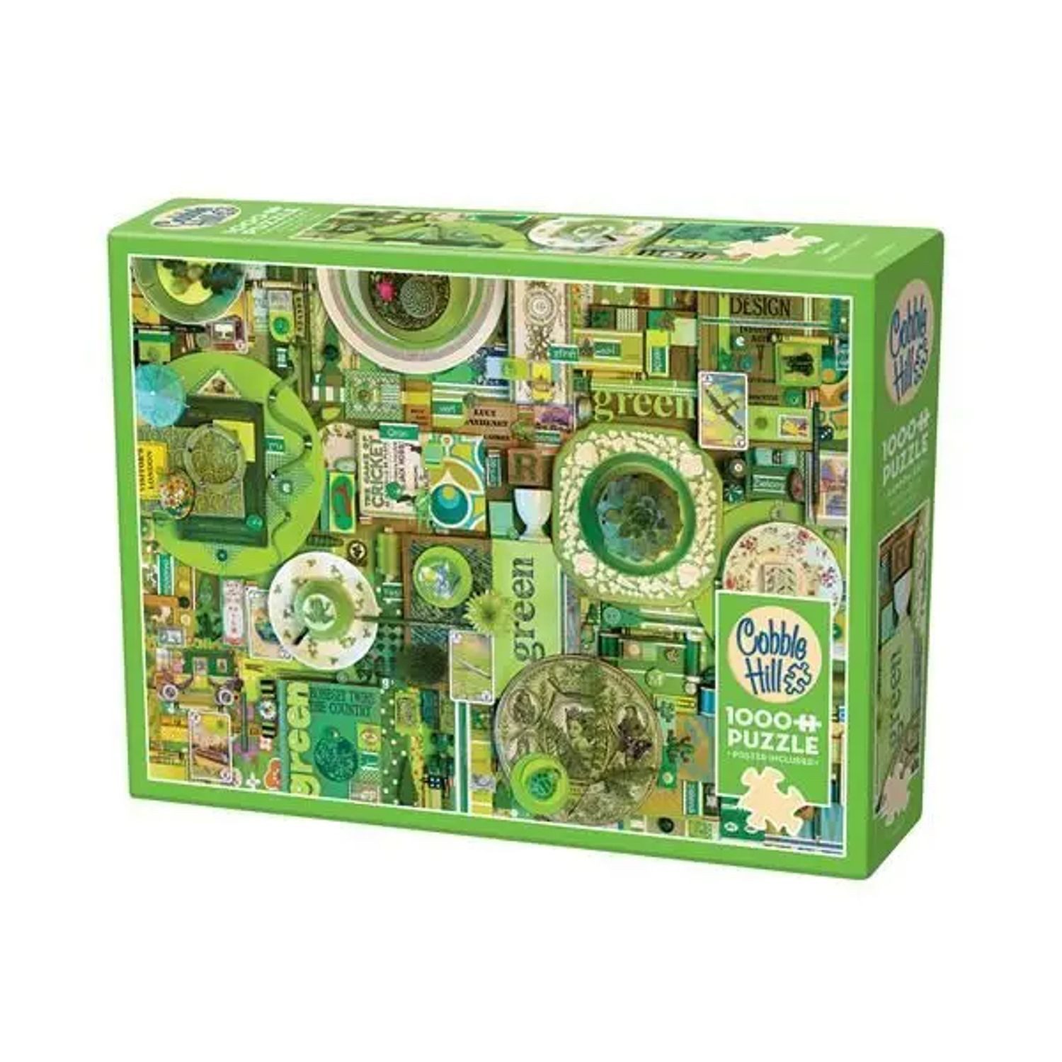 COBBLE HILL Puzzle Cobble Hill Grün 1000 Teile, 1000 Puzzleteile