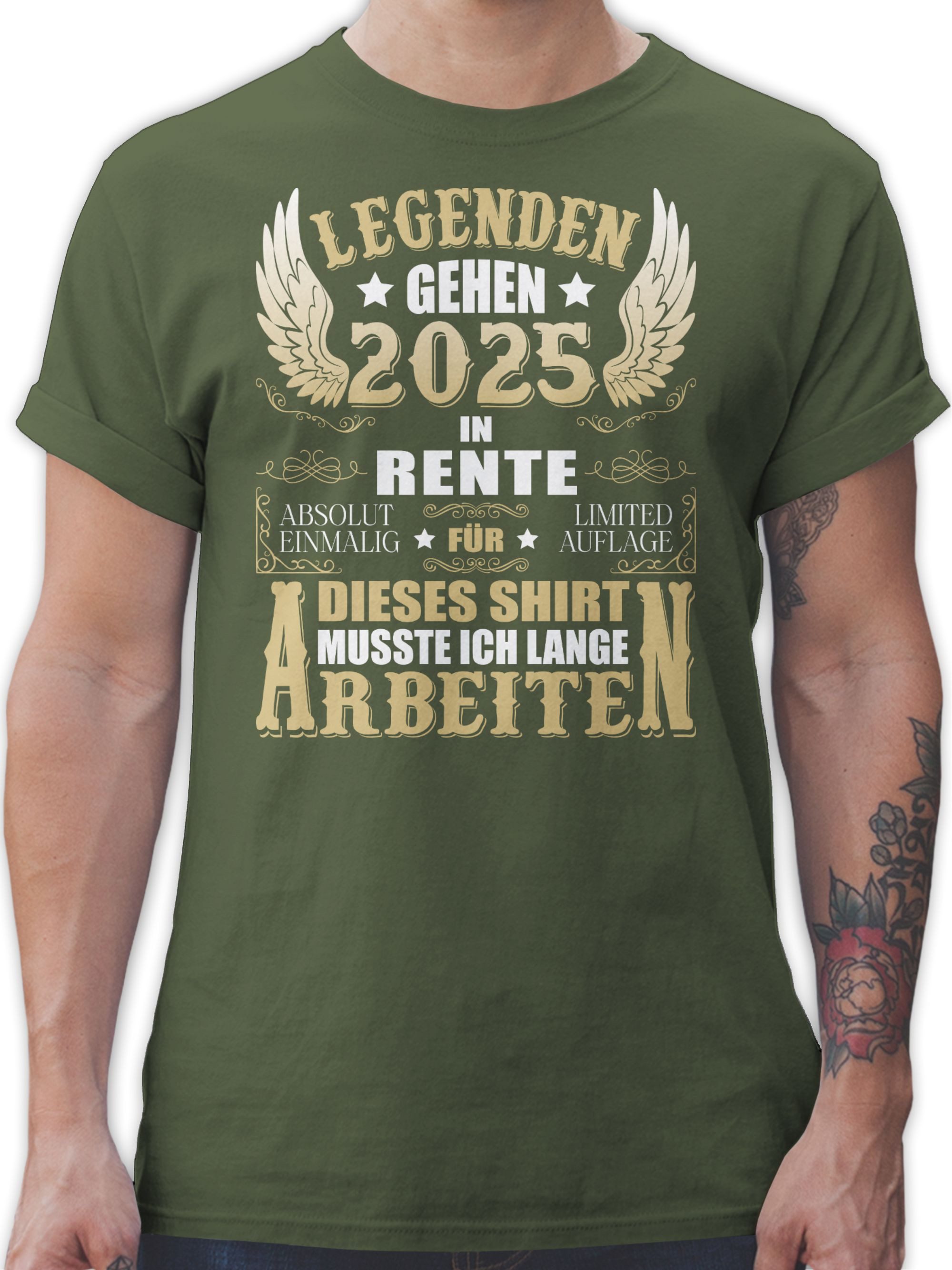 Shirtracer T-Shirt Legenden gehen 2025 in günstig online kaufen