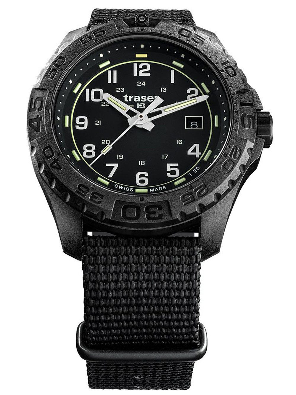 Traser Quarzuhr Traser H3 108673 P96 OdP Evolution black Herrenuhr 44mm 20ATM Traser H3 108673 P96 OdP Evolution black Herrenuhr 44mm 20ATM