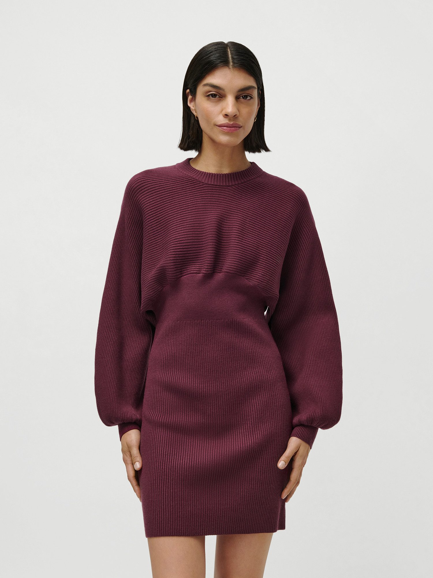 LeGer Minikleid Camille, LeGer by Lena Gercke aus Rippstrick, Fledermausärmel