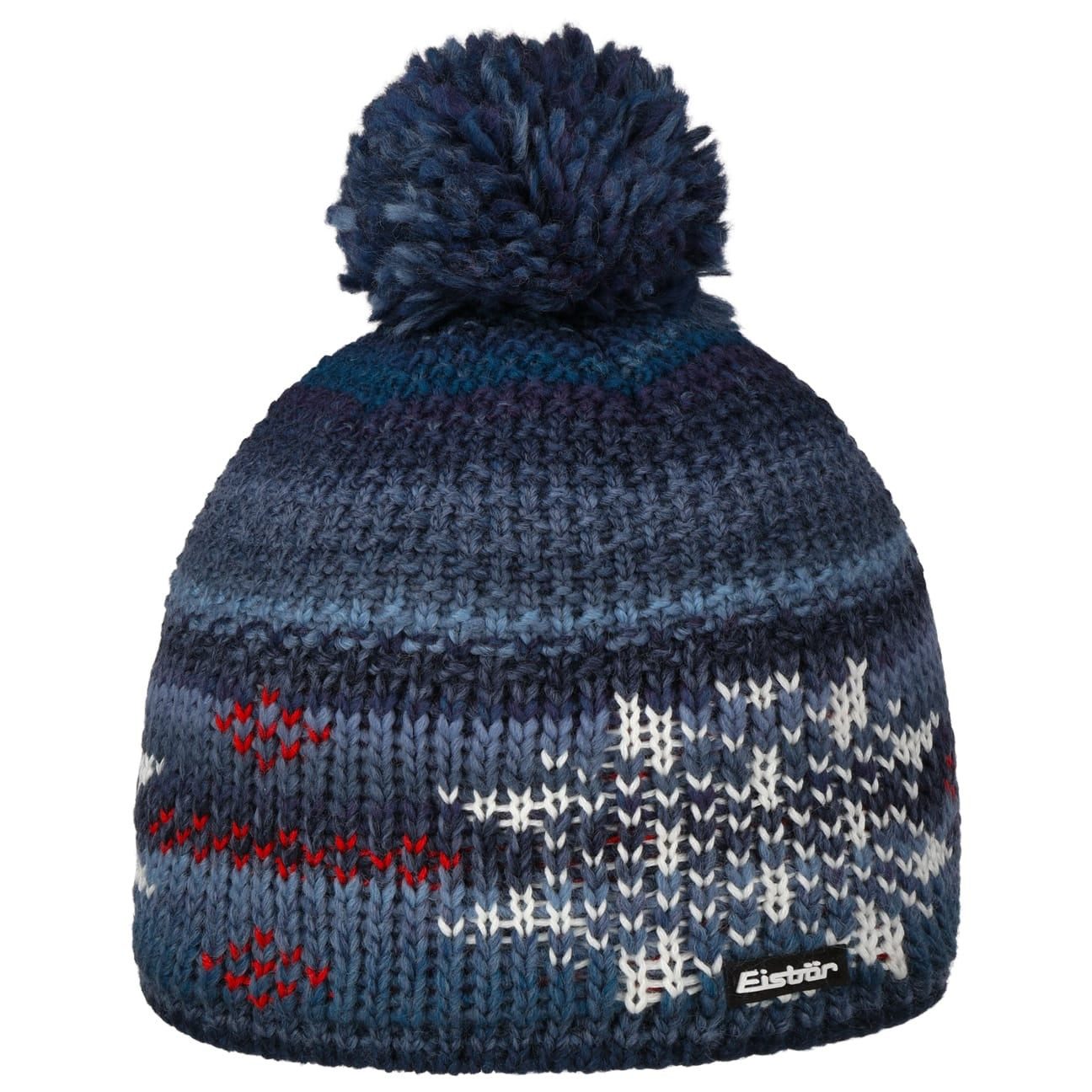 Eisbär Bommelmütze (1-St) Mütze mit Umschlag, Made in the EU