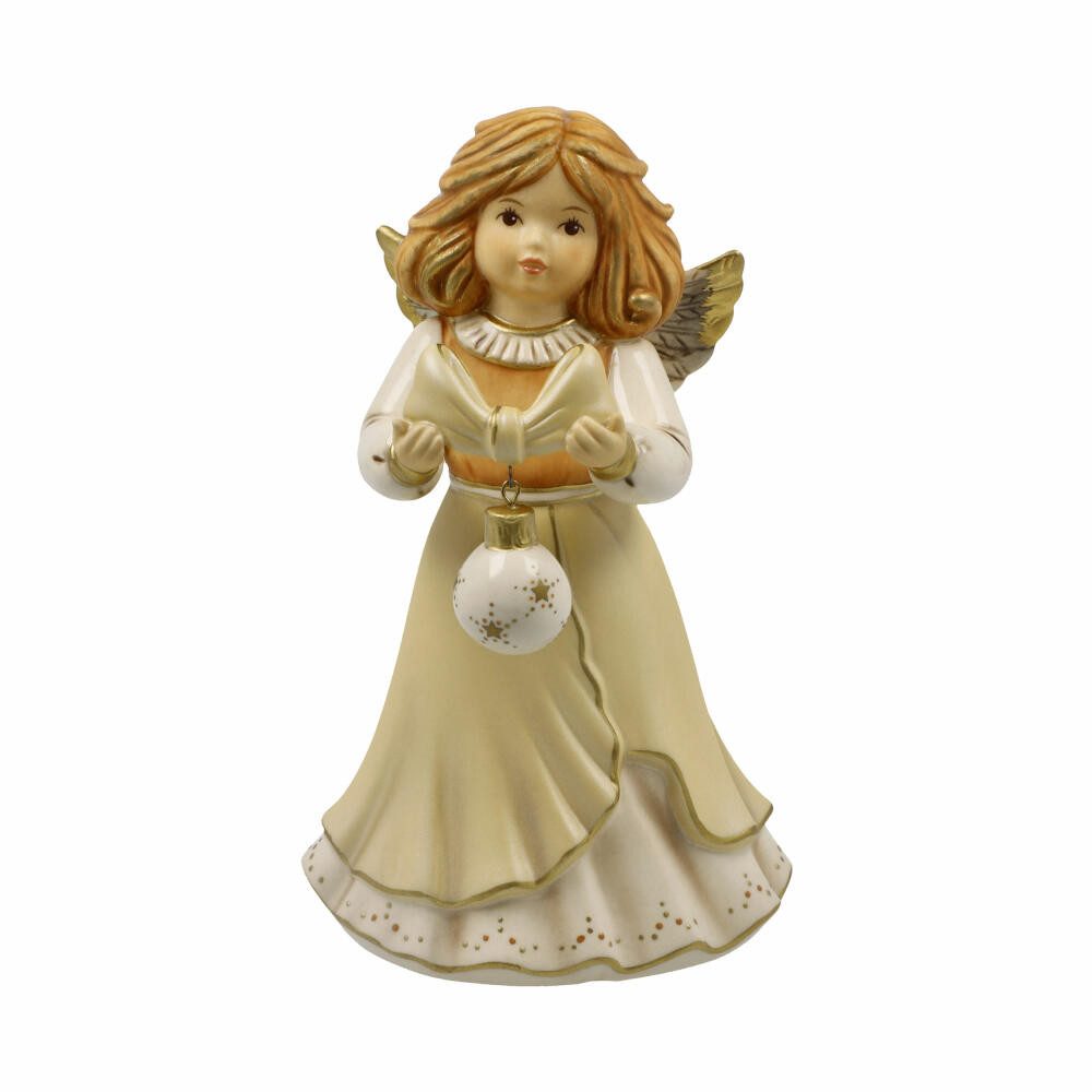 Goebel Engelfigur Goebel Engel Meine schönste Weihnachtskugel, Steingut, Champagner, 15