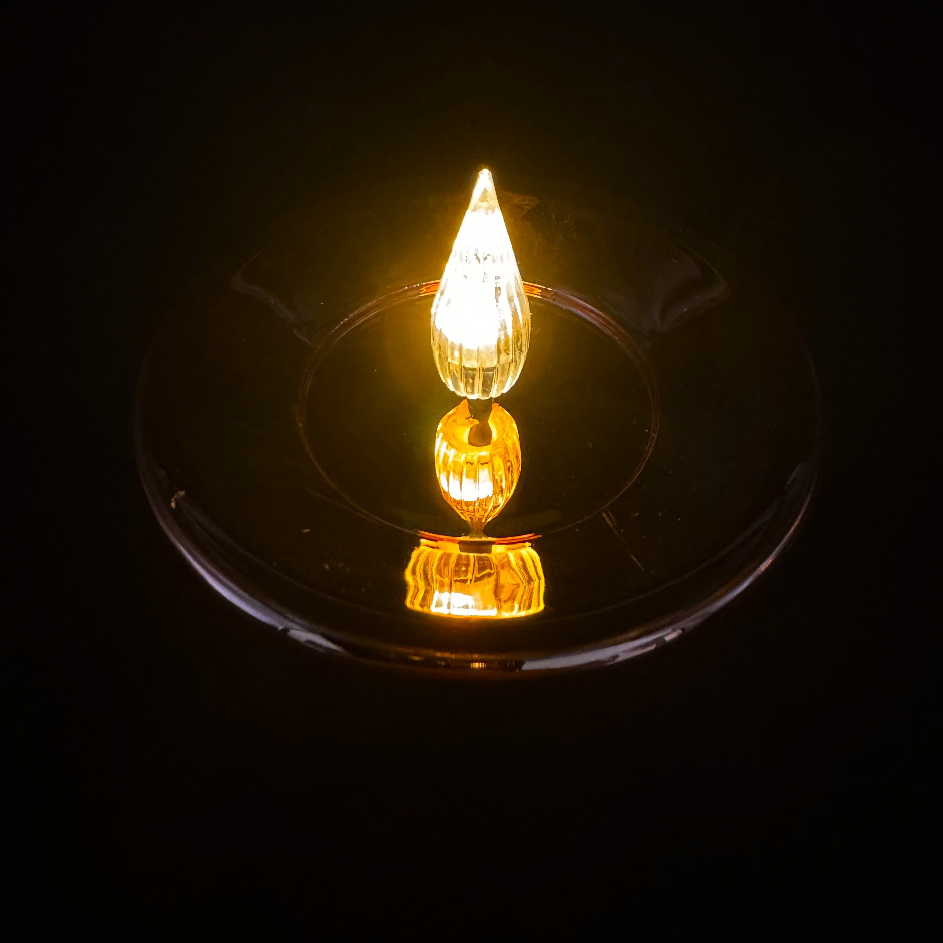 Online-Fuchs LED-Kerze 4 LED Kerzen mit 6-Stunden Timer und Hochglanz Oberfläche (in den Farben Silber, Rot, Rosé, Blau und Grün, realistische Flamme aus Acrylg – Bild 2 von 2