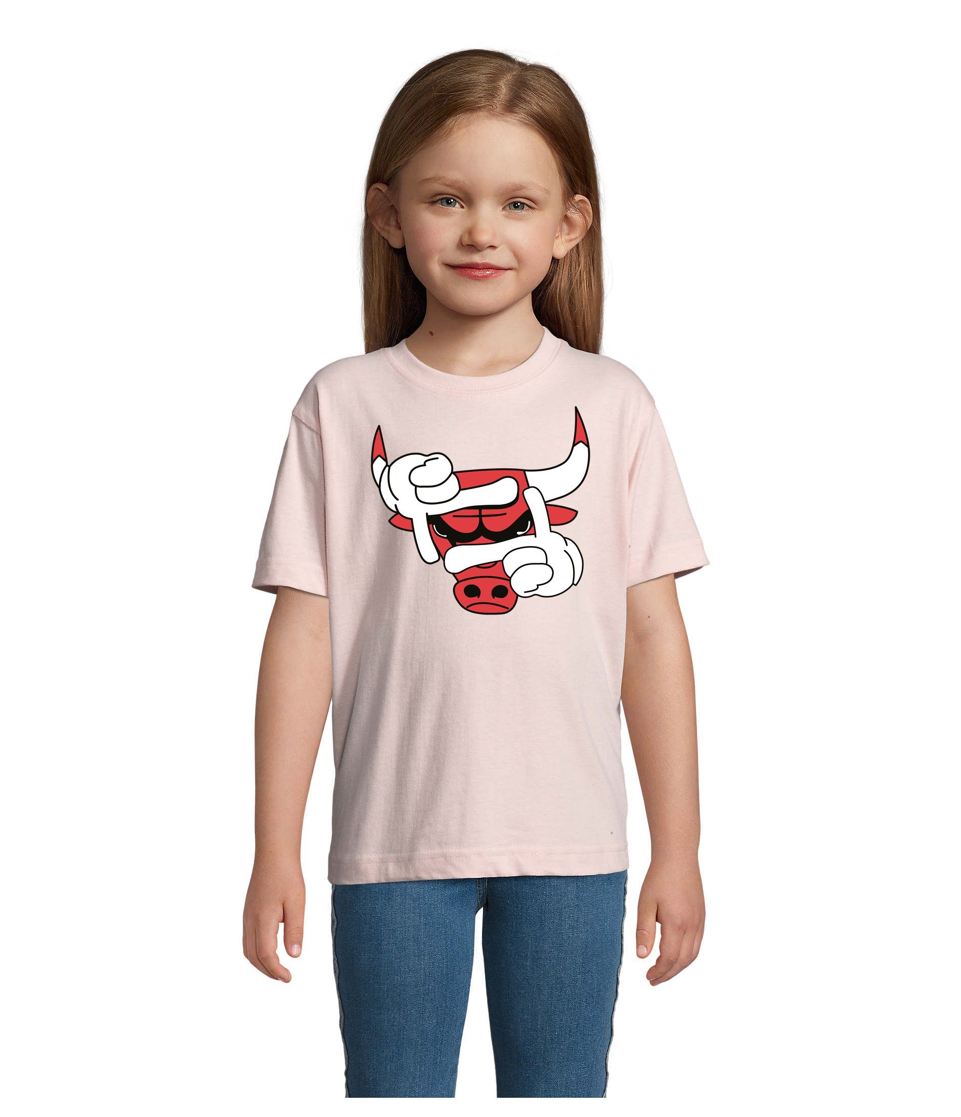 T-Shirt Kinder Jungen & Mädchen Bulls Eye Auge Stier Bullen Pullover