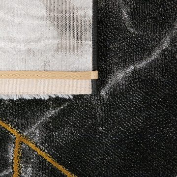 Teppich Wohnzimmerteppich Kurzflor Abstraktes Muster Mit Marmor, TT Home, Läufer, Höhe: 16 mm