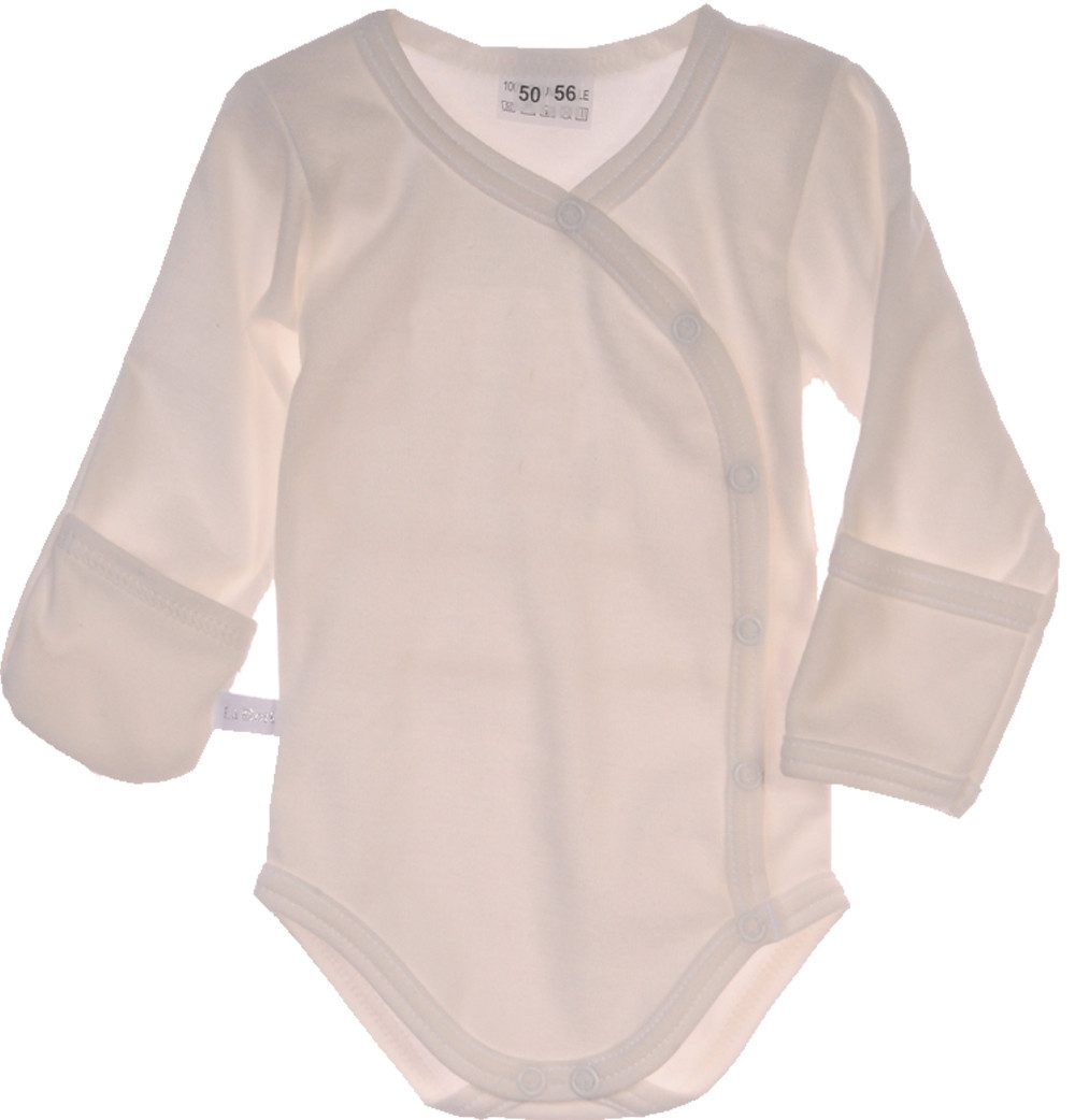 La Bortini Erstausstattungspaket Baby Anzug für Neugeborene Wickelbody Hose Mütze Set neutral Body (für Mädchen und Jungen, unises) Langarmbody mit Kratzschutz, 44 50 56 62 68 74 80 86