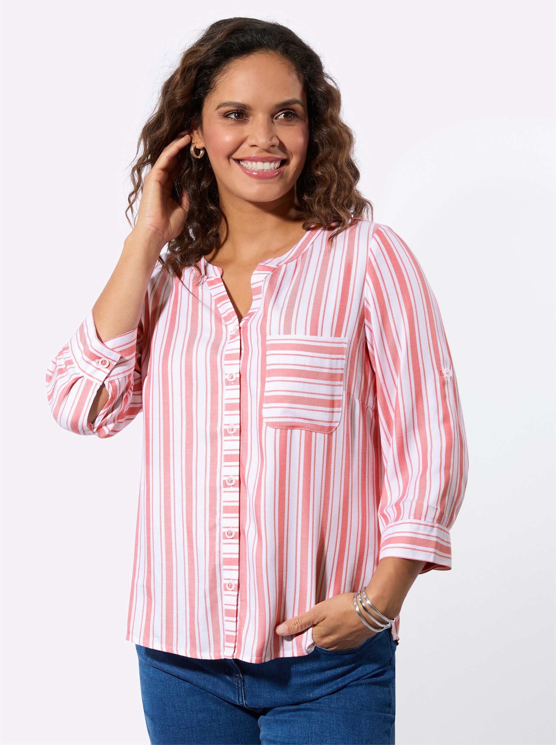 Witt Klassische Bluse Gestreifte Bluse günstig online kaufen