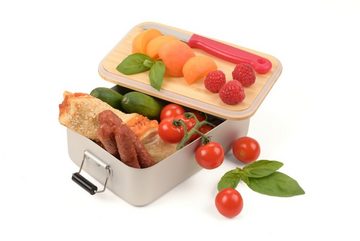 TROIKA Lunchbox Lunch-Box mit Bügelverschluss BAMBUS BOX