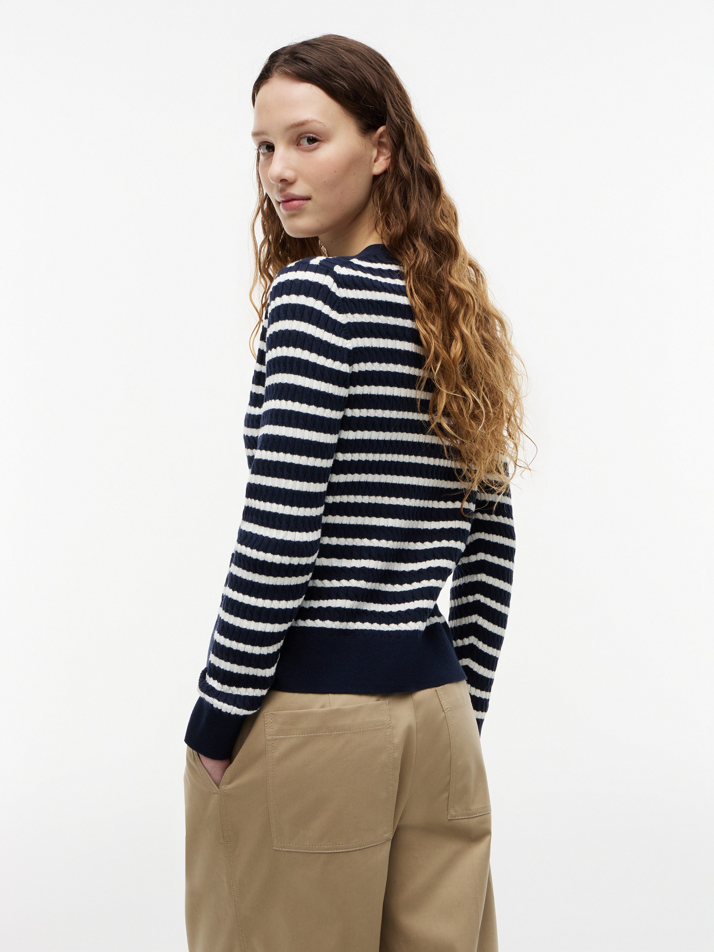 Tommy Hilfiger Strickjacke mit Zopfstrickmuster