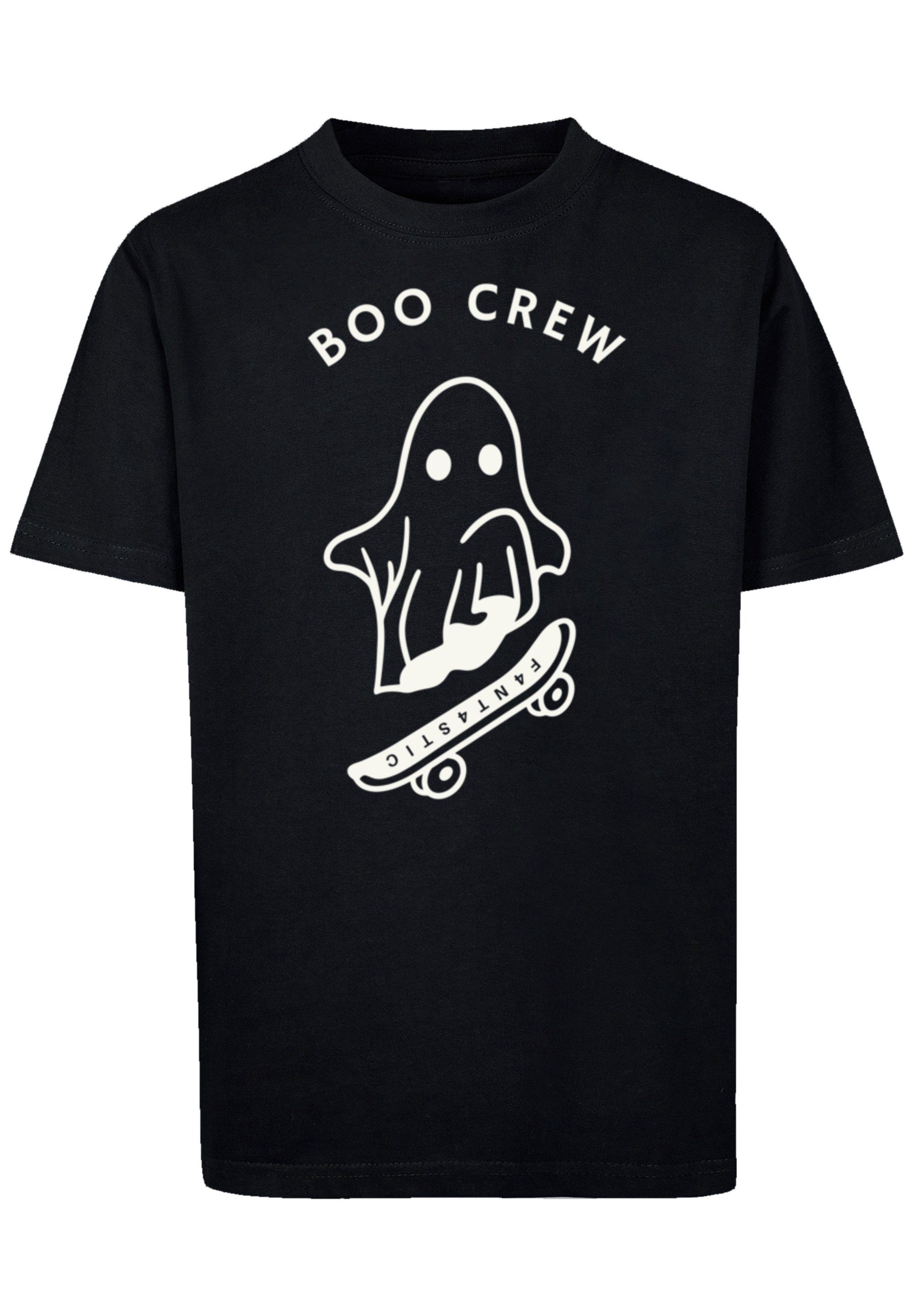 F4NT4STIC Print Halloween Crew T-Shirt schwarz Boo