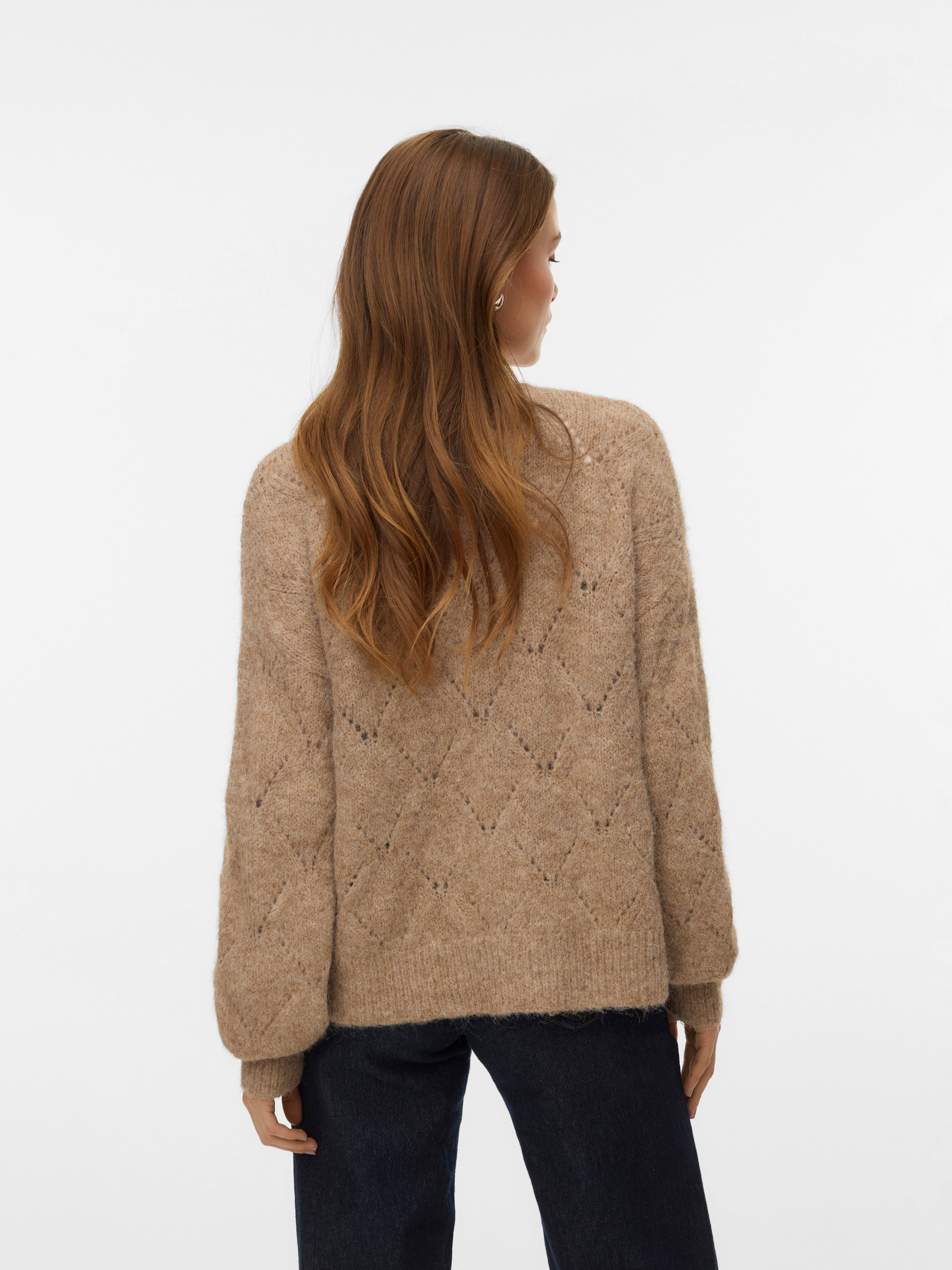Vero Moda Strickjacke VMSHELL LS O-NECK ONEBUTTON CARDIGAN BOO günstig online kaufen