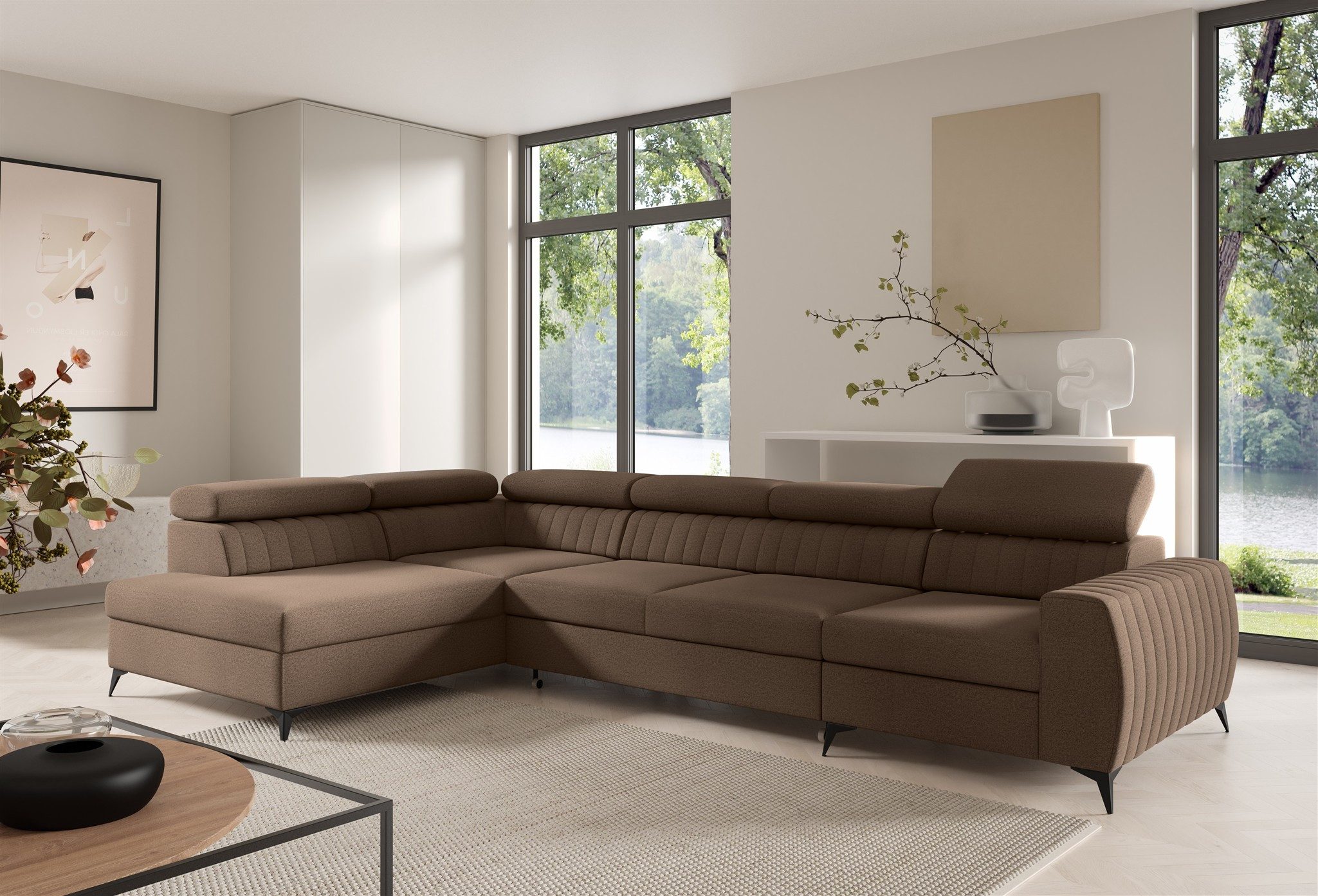 Fun Möbel Ecksofa Schlafsofa Sofa TORONTO günstig online kaufen
