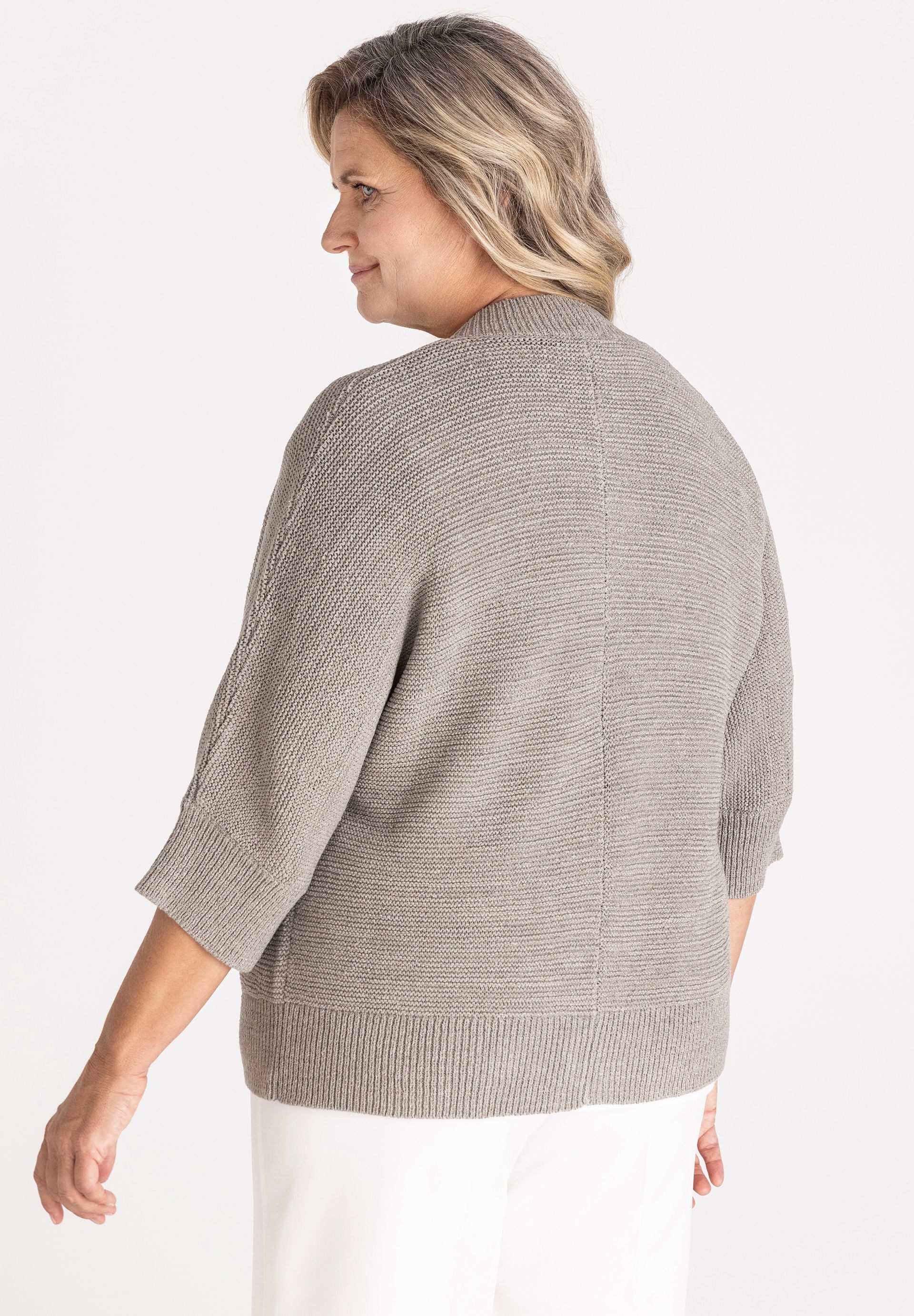 FRANK WALDER Cardigan mit edlem Zipper