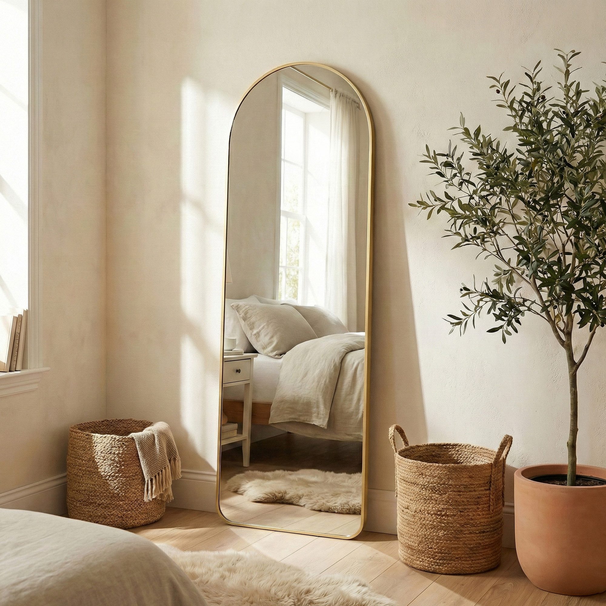 SONGMICS Standspiegel (10-St., packet), Holzbügel schlank, Bügel, platzsparend, Hosenbügel