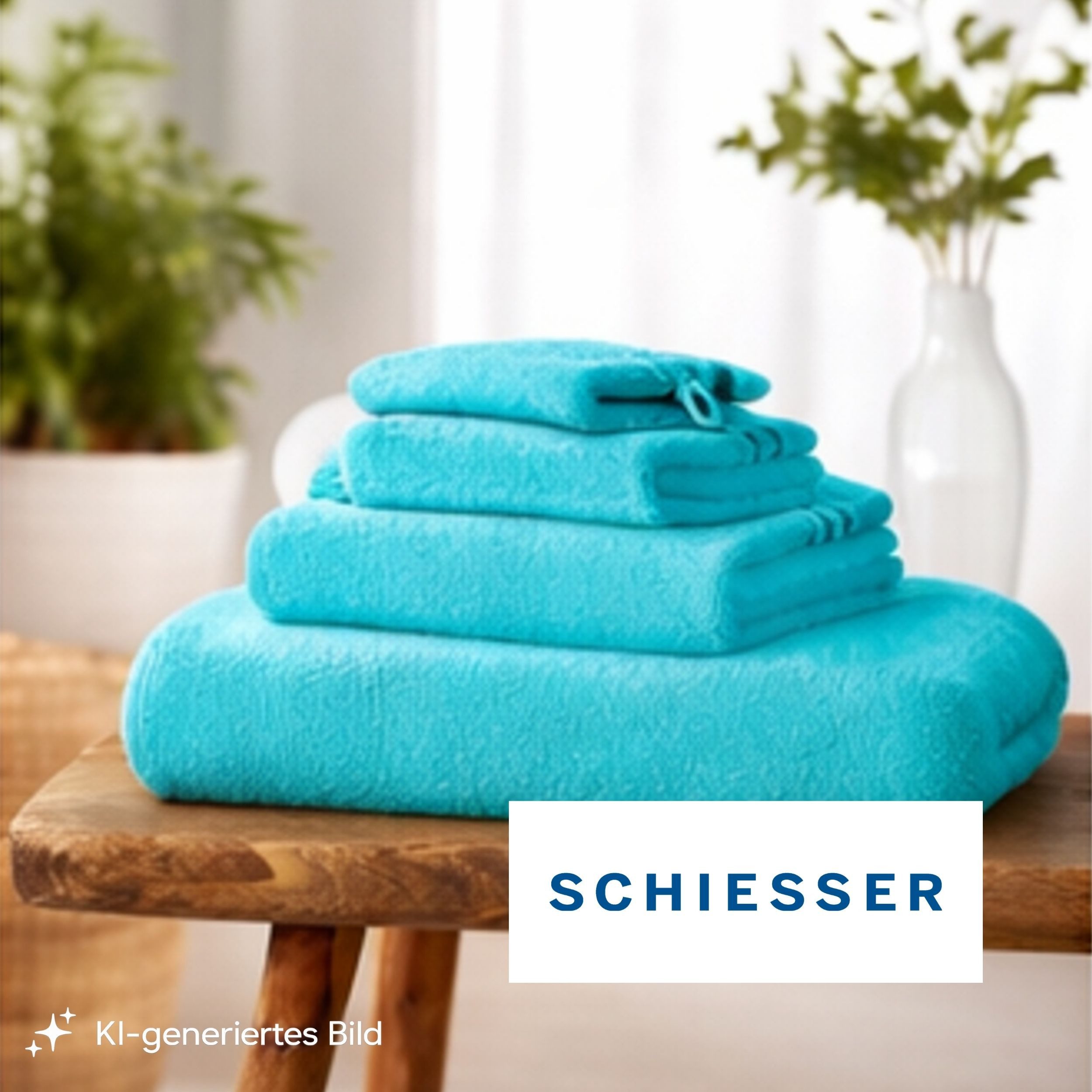 Schiesser Waschhandschuh Skyline Color aus 100 % Baumwolle mit eleganter Streifenbordüre, (5-St), OEKO-TEX® MADE IN GREEN – Bild 3 von 5