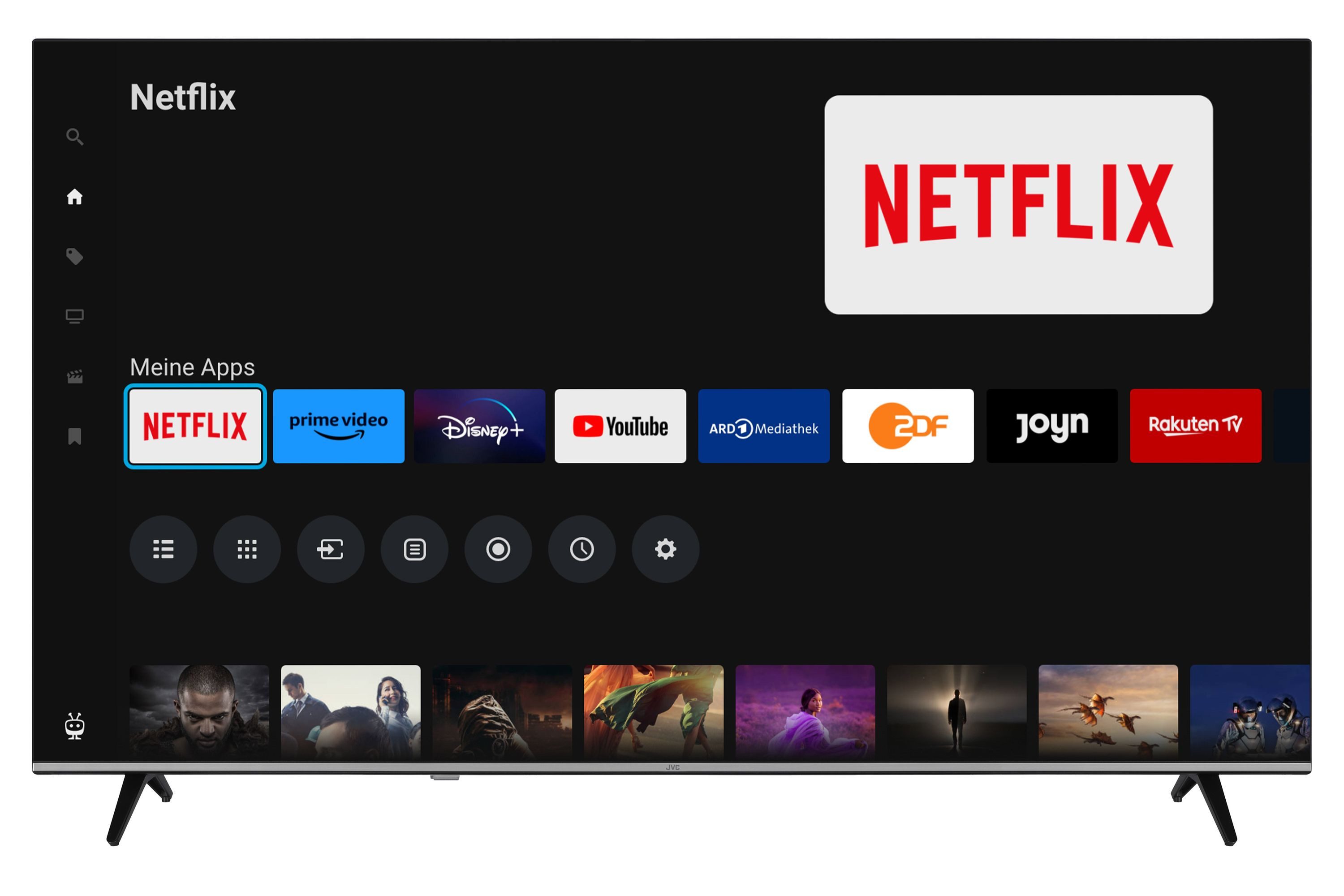 JVC LT-65VU7555 LCD-LED Fernseher (164 cm/65 schwarz ! RABATT: 35.52%