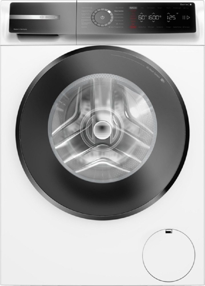 BOSCH Waschmaschine Serie 8 WGB256041, 10 kg, 1600 U/min, Eco Silence Drive, AquaStop, Nachlegefunktion