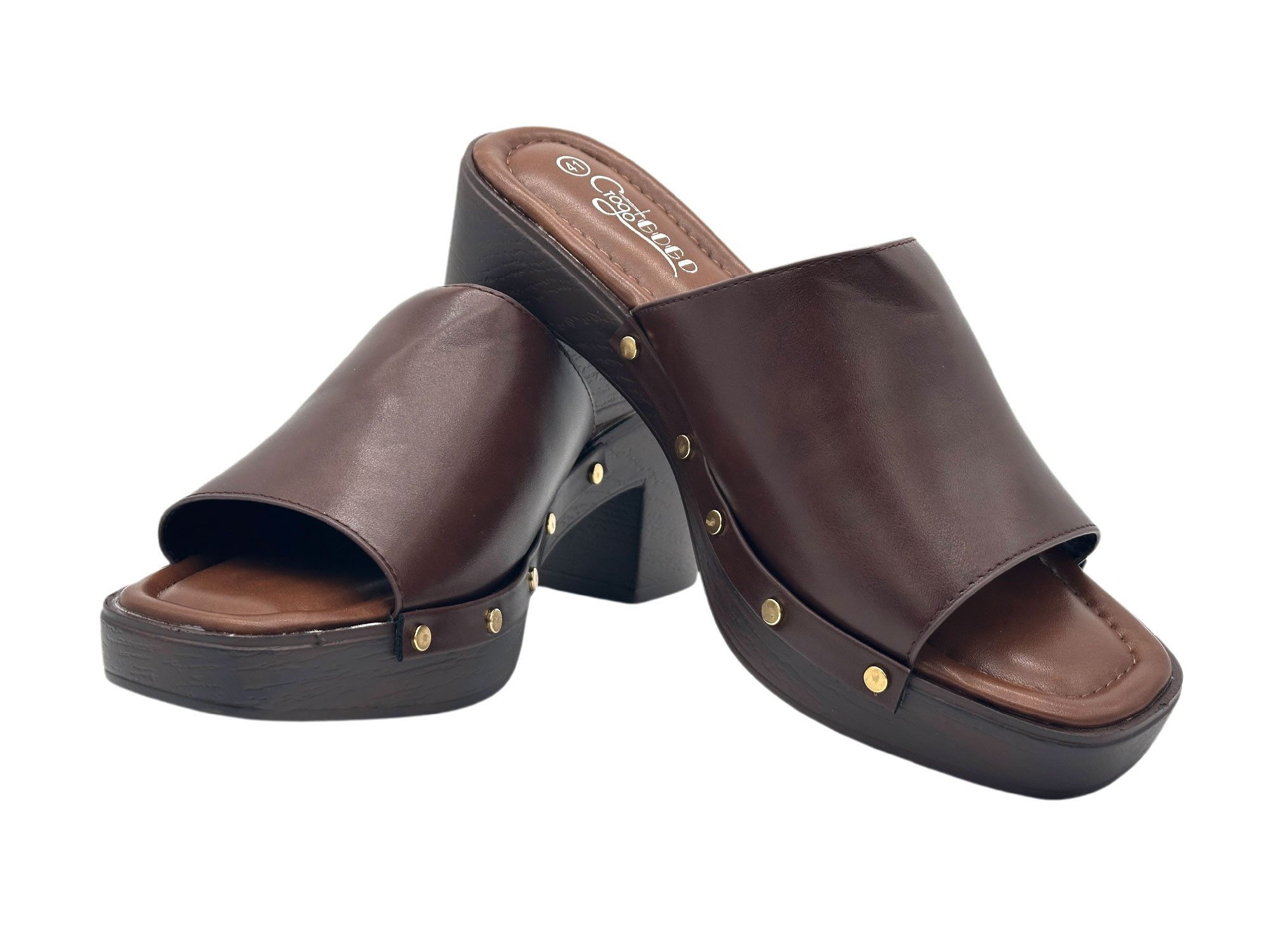 Nowaland Damen Clogs – Bequeme Pantoletten mit Blockabsatz Pantolette Modisches Design, stabiler Absatz, bequem & sommerlich