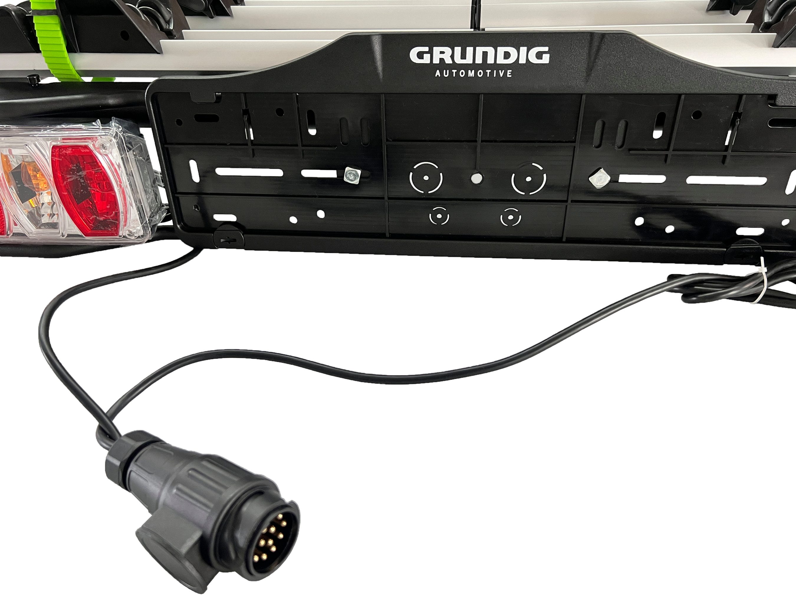 Grundig bicycle carrier Nizza 11-2EB rear carrier for 2 bicycles, e-bikes (bicycle carrier for 2 bicycles), 60 kg load capacity, 2 bicycles at 30 kg each