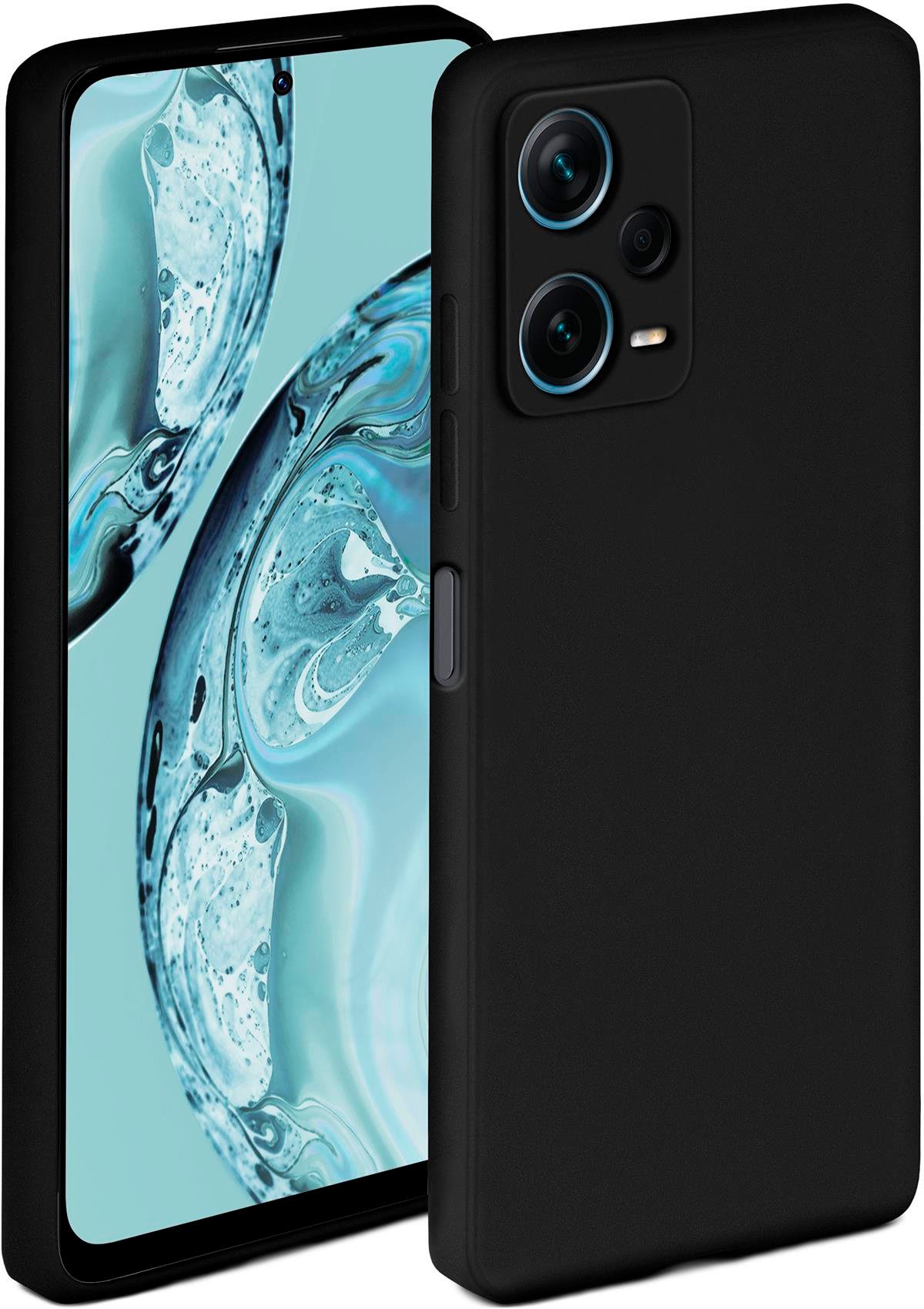ONEFLOW Handyhülle ONEFLOW® Soft Case für Xiaomi Redmi Note 12 5G, Hülle aus Silikon, Back Cover mit Kameraschutz, weiche Silikonhülle