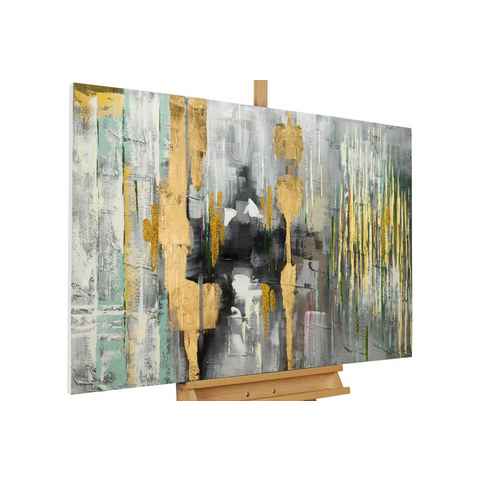 KUNSTLOFT Gemälde Coloured Obscurity 120x80 cm, Leinwandbild 100% HANDGEMALT Wandbild Wohnzimmer
