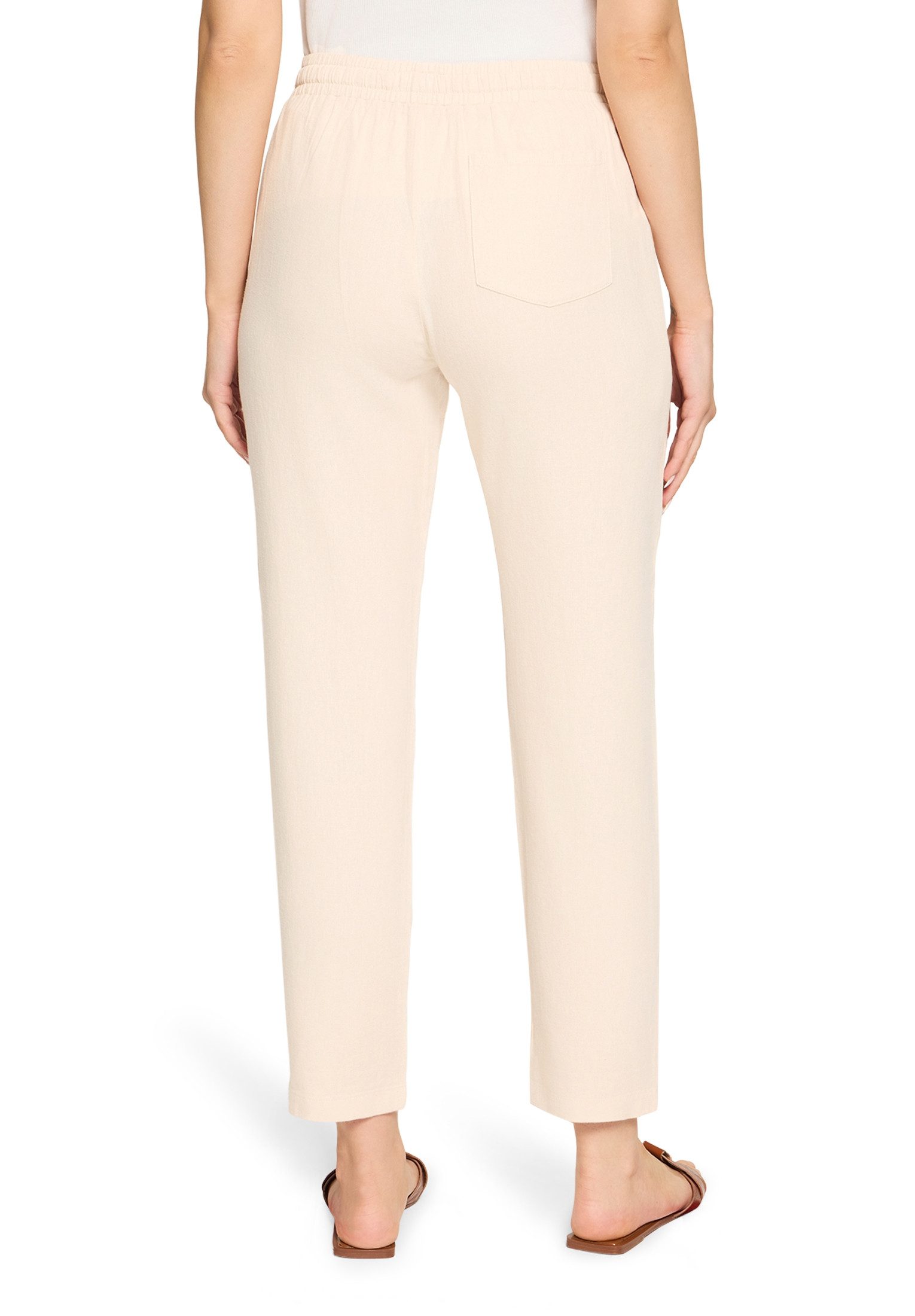 Cartoon Leinenhose Damen unifarben