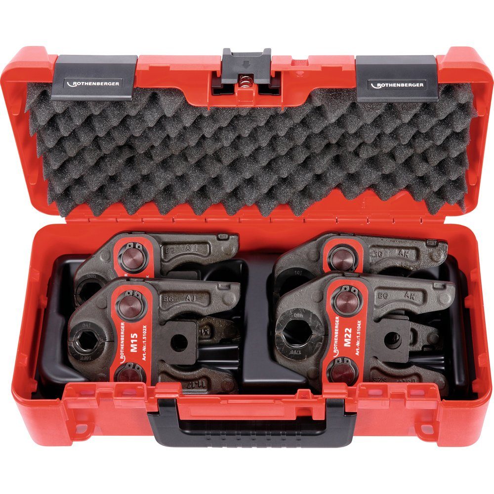 Rothenberger Rohrschneider Rothenberger 015062X Pressbackenset Standard, M15-18-22-28mm
