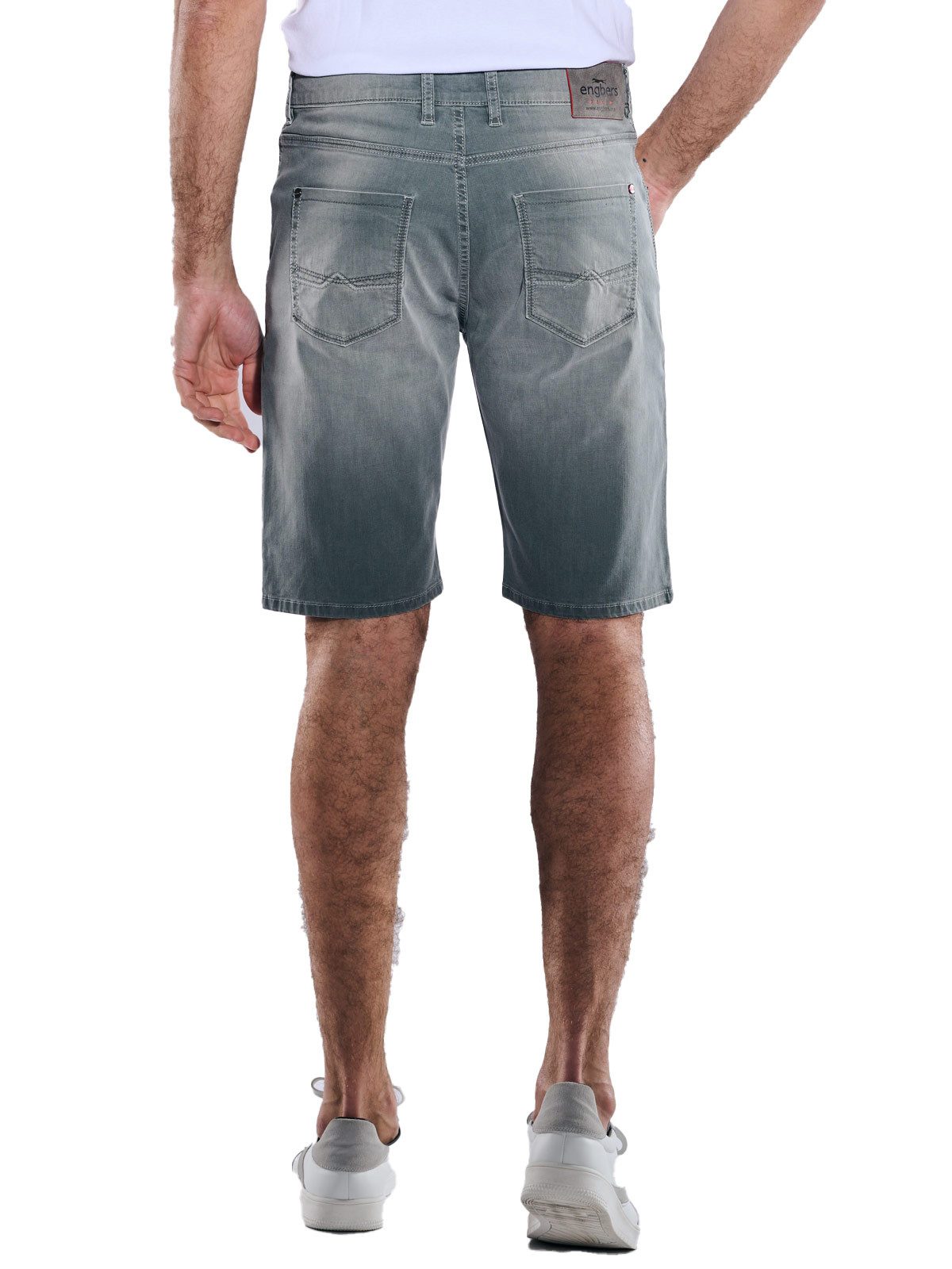 Engbers Jeansshorts Herren Bermuda slim fit, Hellgruen