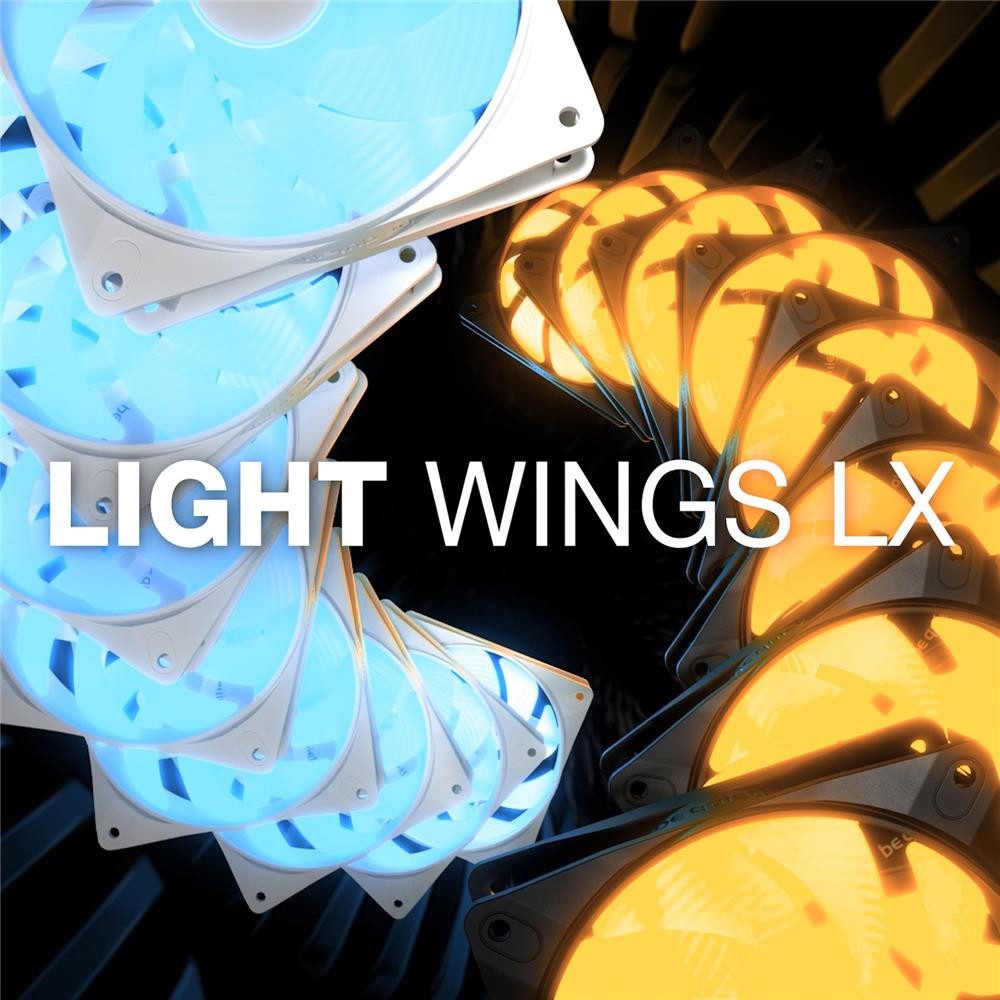 be quiet! Wasserkühlung Light Loop 360mm White, 3x Light Wings LX 120mm PWM high-speed ARGB Lüfter White – Bild 4 von 5