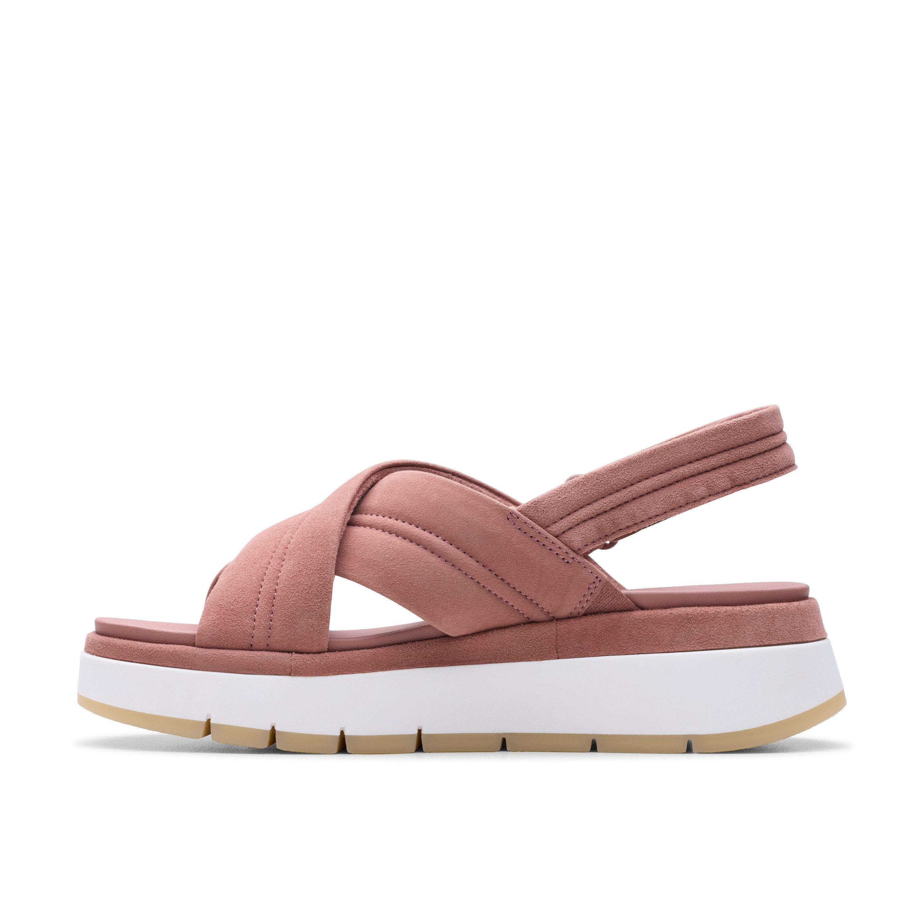 Clarks Tuscan Cross Sandale, Sandalette, Flats, Sommerschuh mit Plateausohle