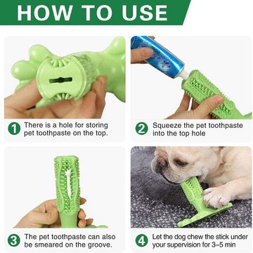 Silberstern Kauspielzeug Hundezahnbürstenstift, Naturkautschuk, ungiftiges Anti-Biss-Spielzeug, Sichere Zahnpflege für Hunde, die die Zähne effektiv reinigt